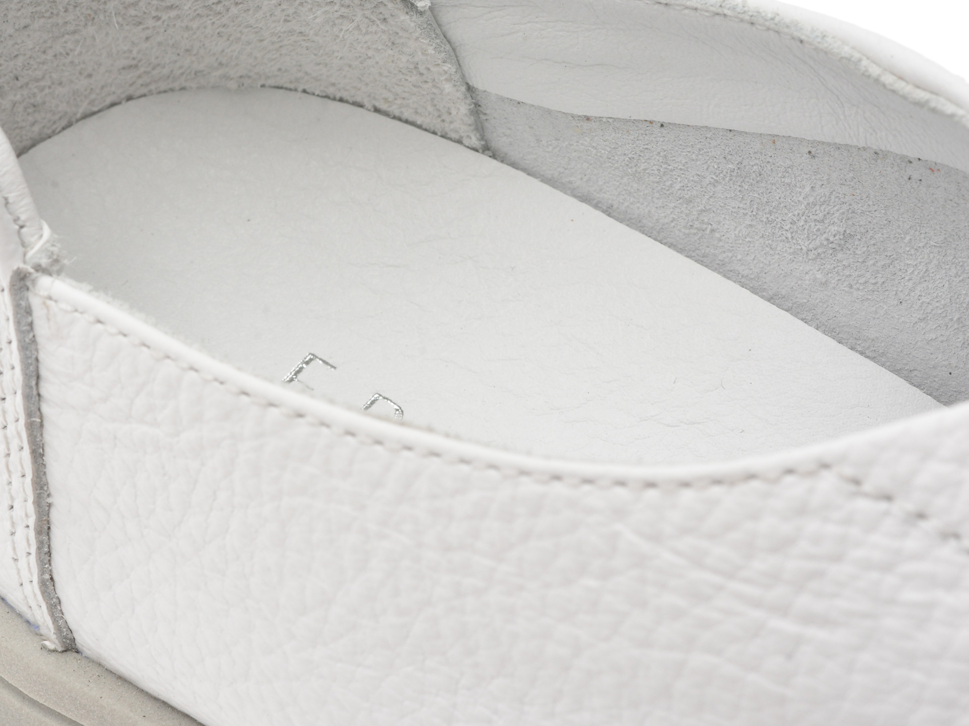 Pantofi sport EPICA albi, 589A101, din piele naturala