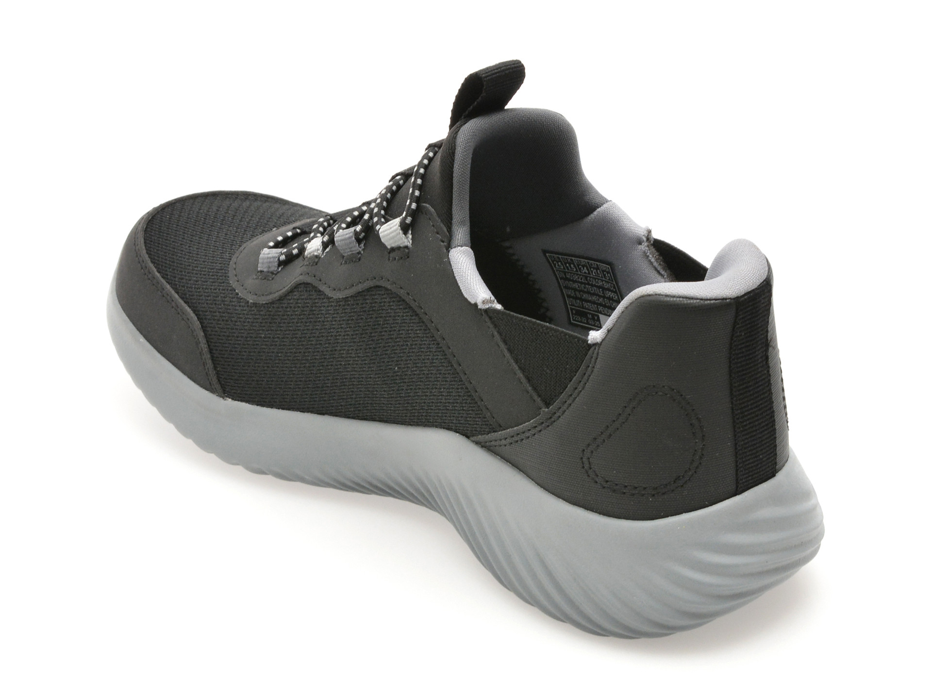 Pantofi sport SKECHERS negri, BOUNDER, din material textil