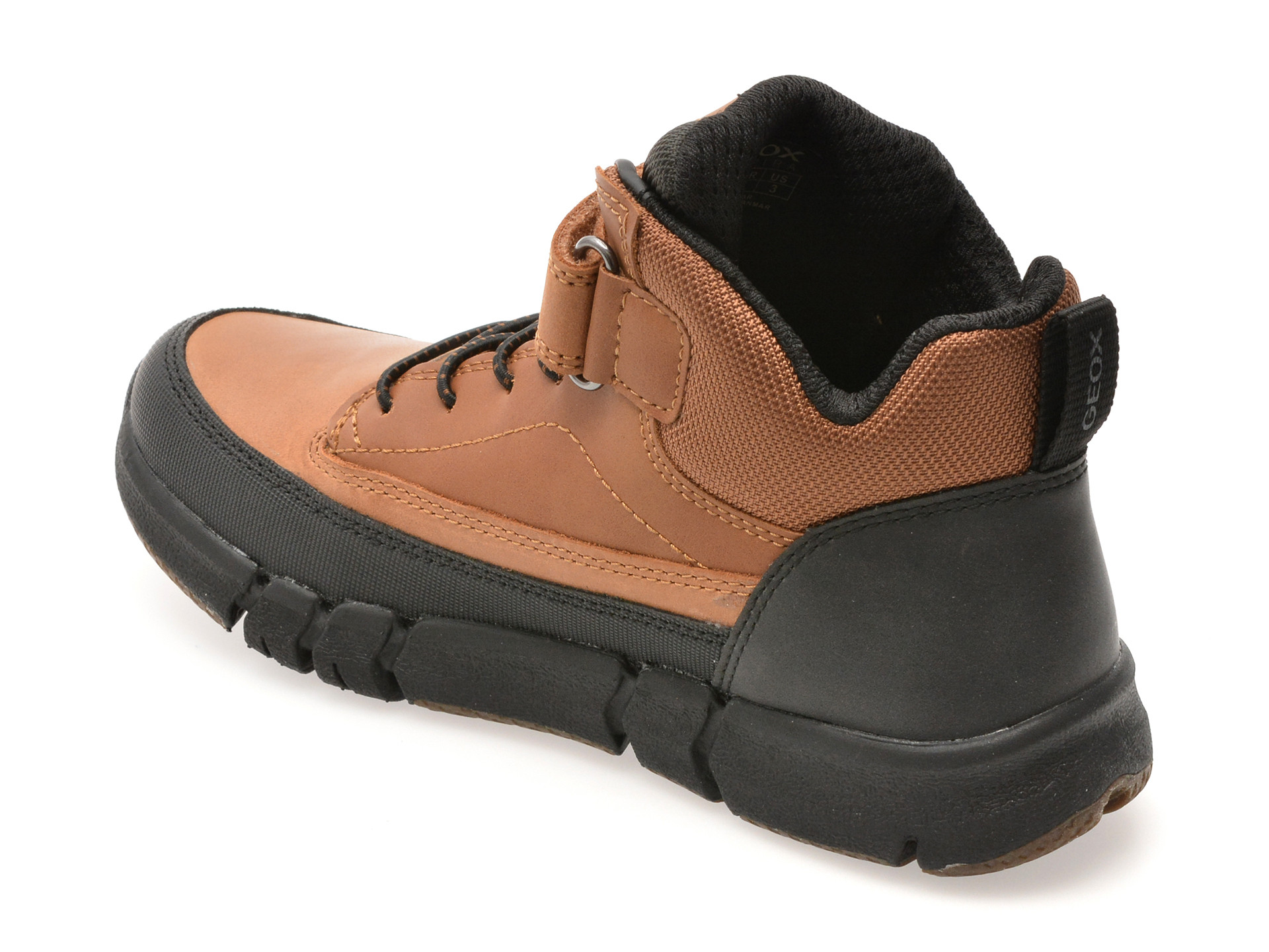 Ghete GEOX maro, J369BA, din piele ecologica