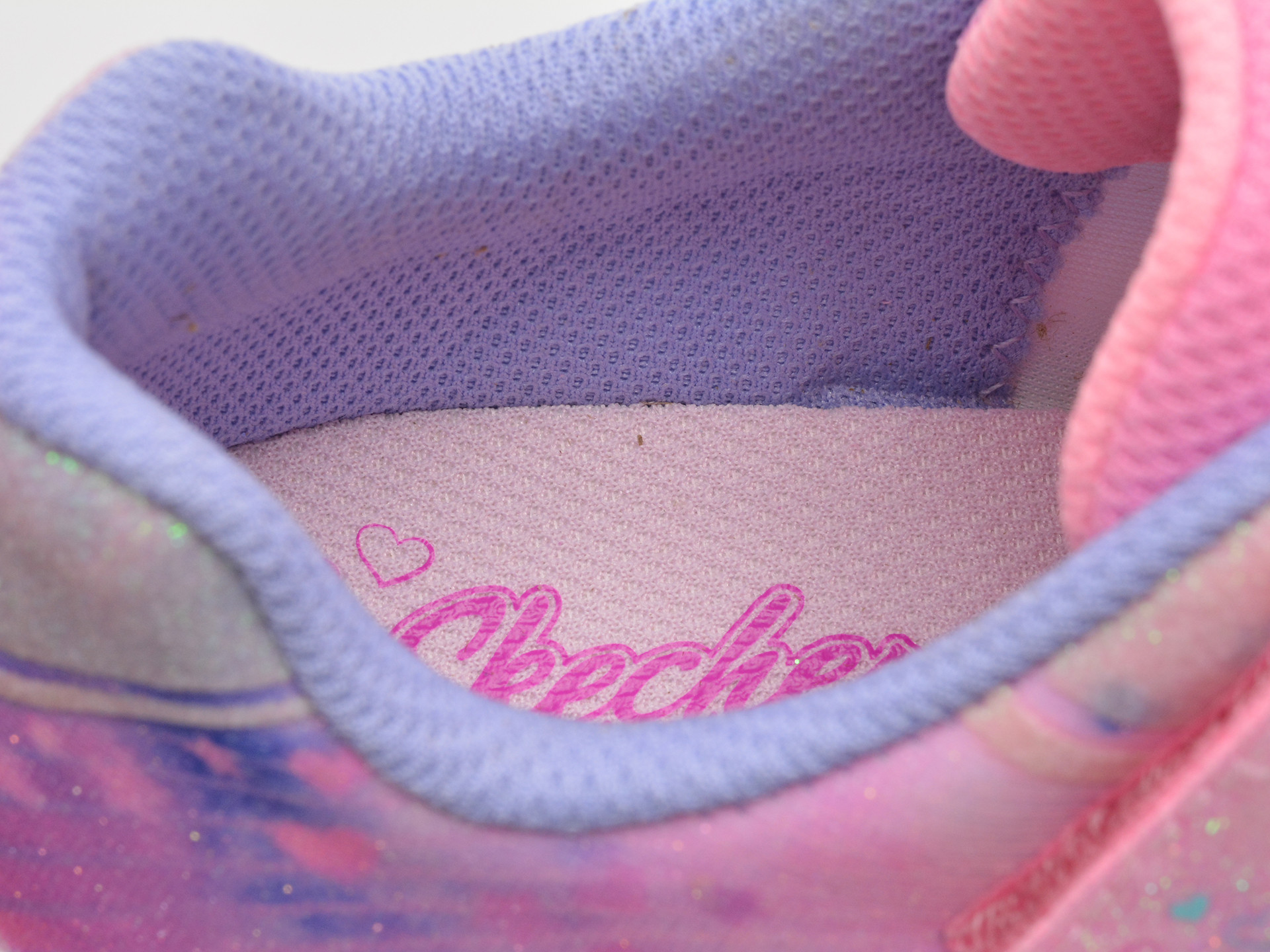 Pantofi sport SKECHERS roz, ETERNAL HEART LIGHTS, din material textil