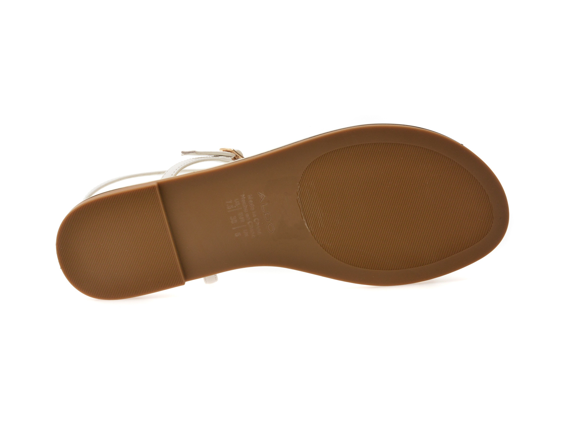 Sandale ALDO albe, JOMALI 100, din piele naturala