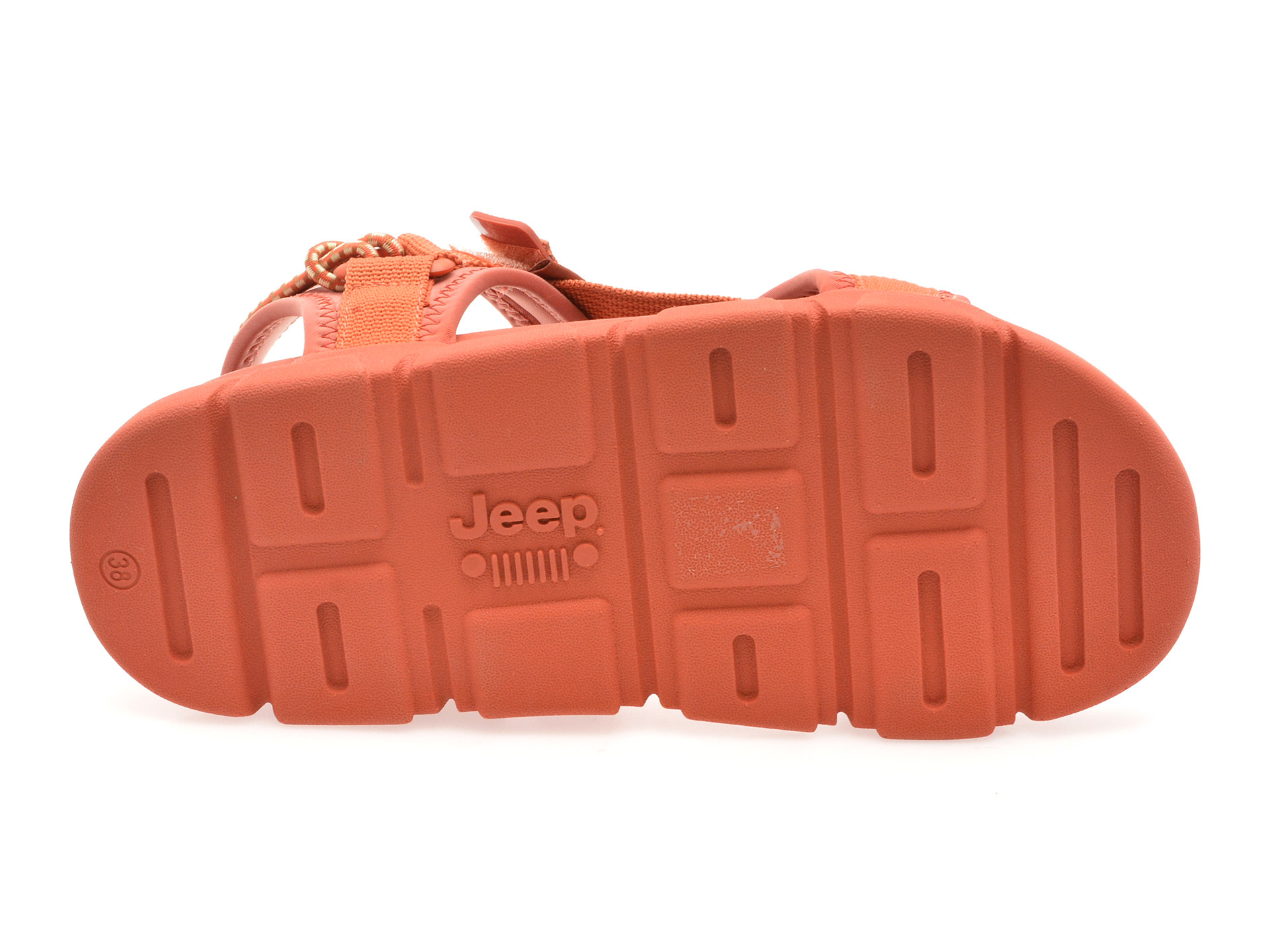 Sandale JEEP maro, L51601A, din material textil