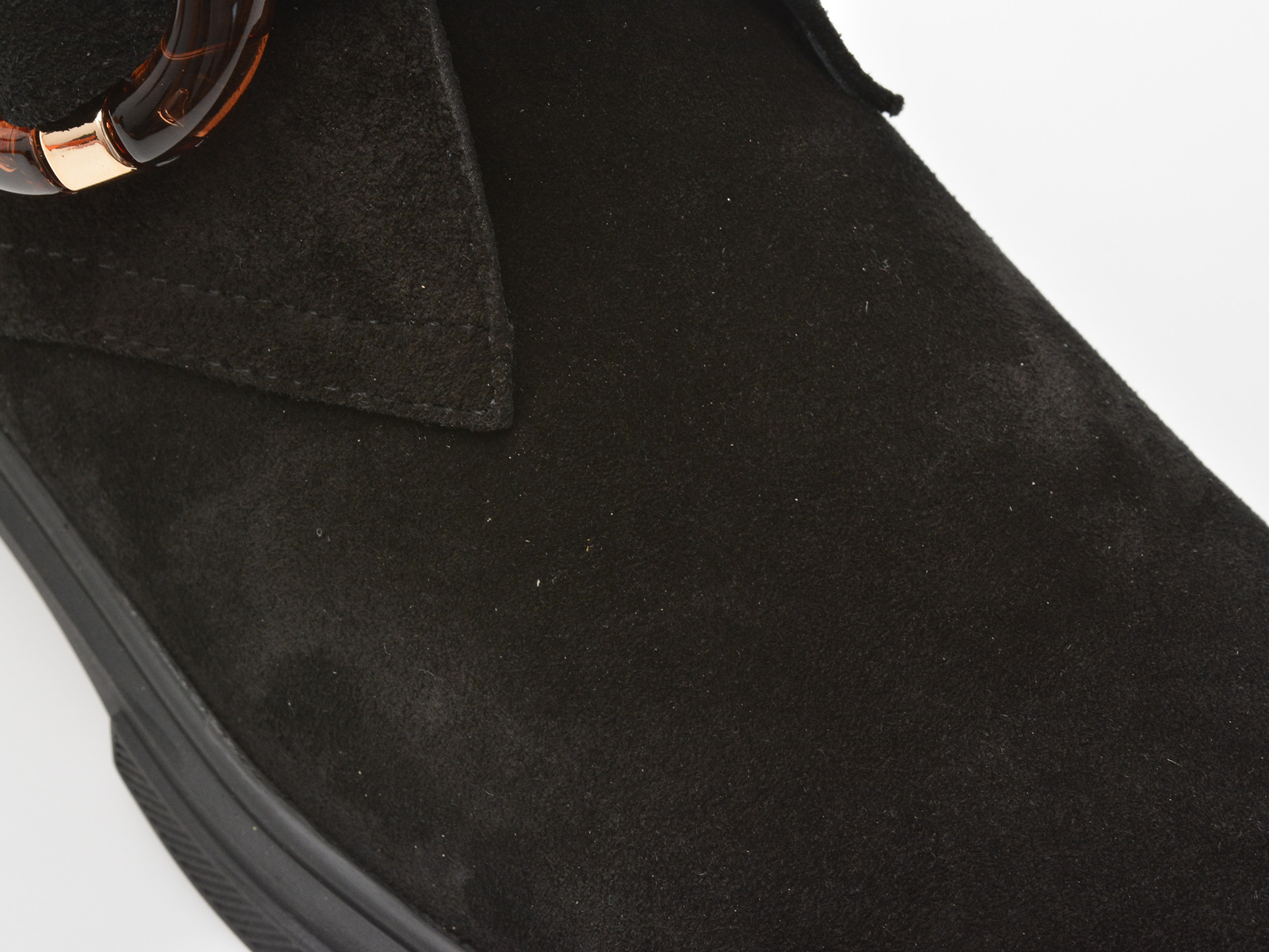 Ghete EPICA negre, 1735072, din piele intoarsa