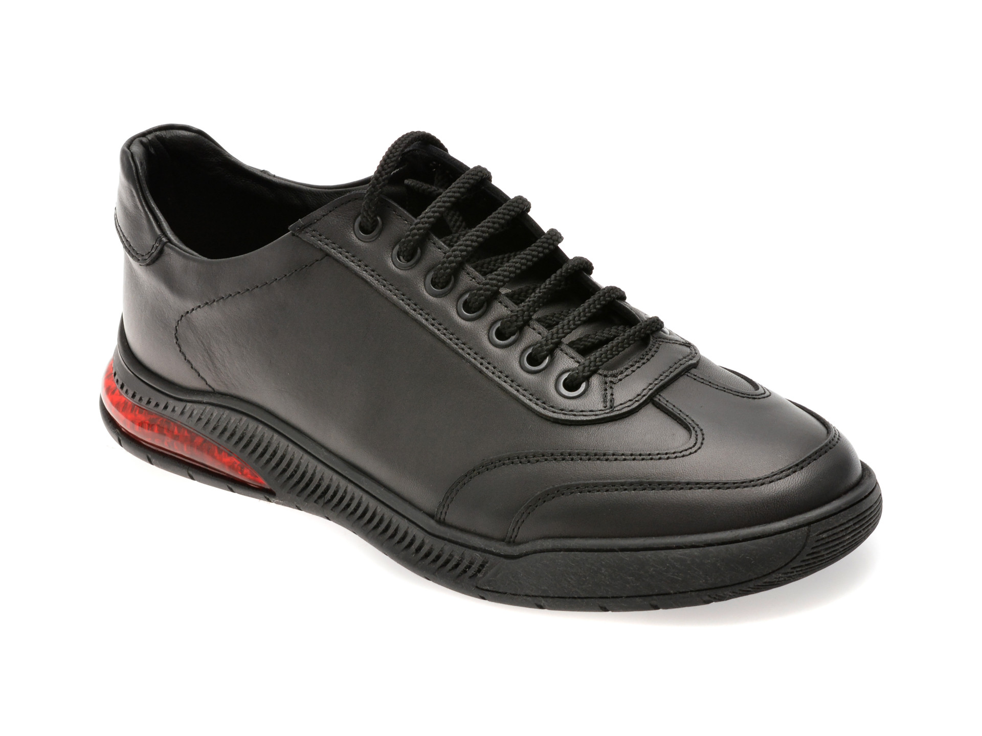 Pantofi sport OTTER negri, PZN1, din piele naturala