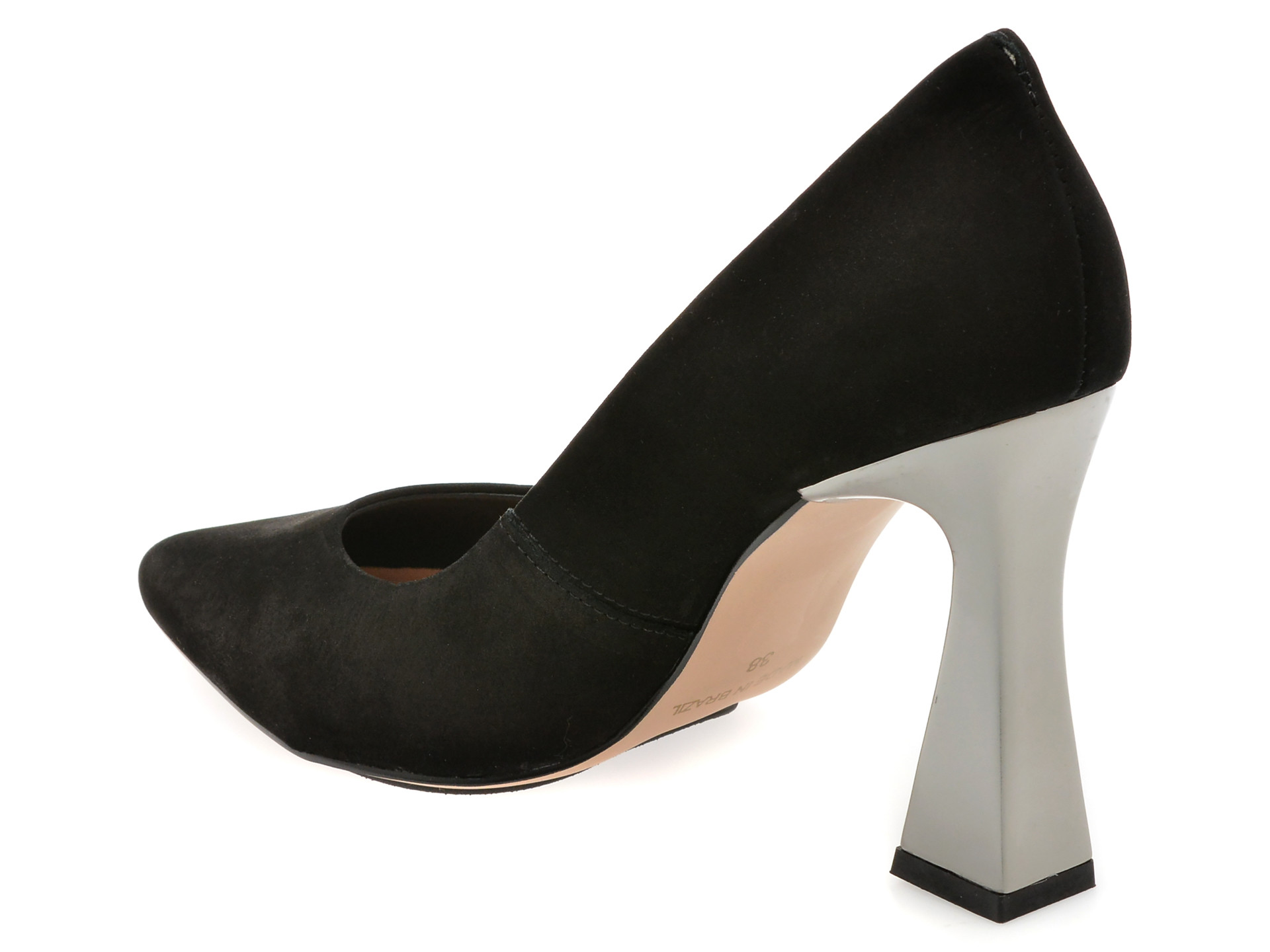 Pantofi eleganti EPICA negri, 9649835, din nabuc