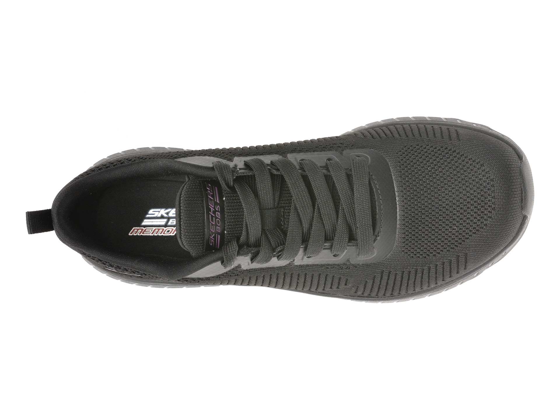 Pantofi sport SKECHERS negri, BOBS SQUAD CHAOS, din material textil