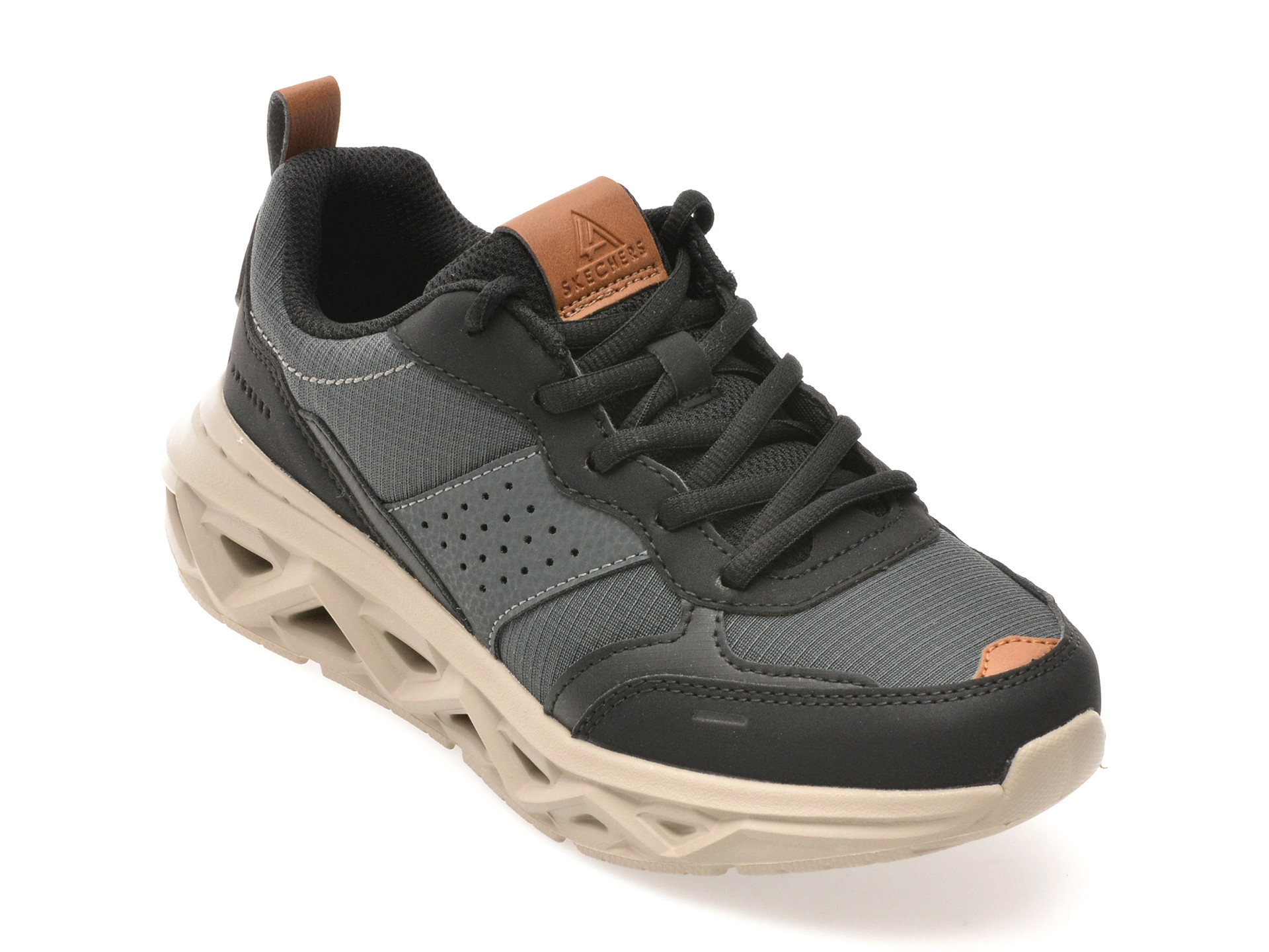 Pantofi sport SKECHERS negri, SKX 1121, din material textil