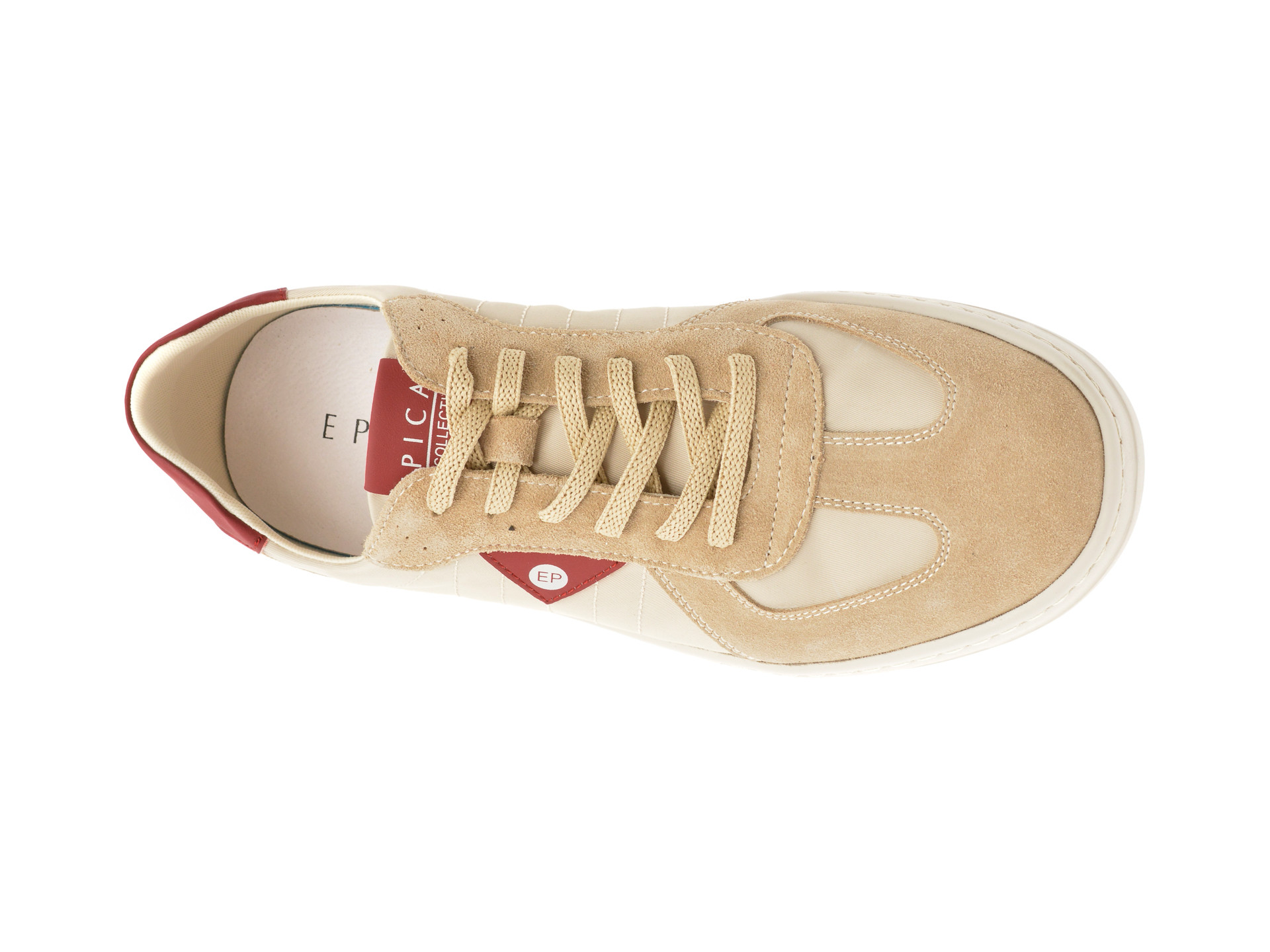 Pantofi sport EPICA bej, 1001, din material textil