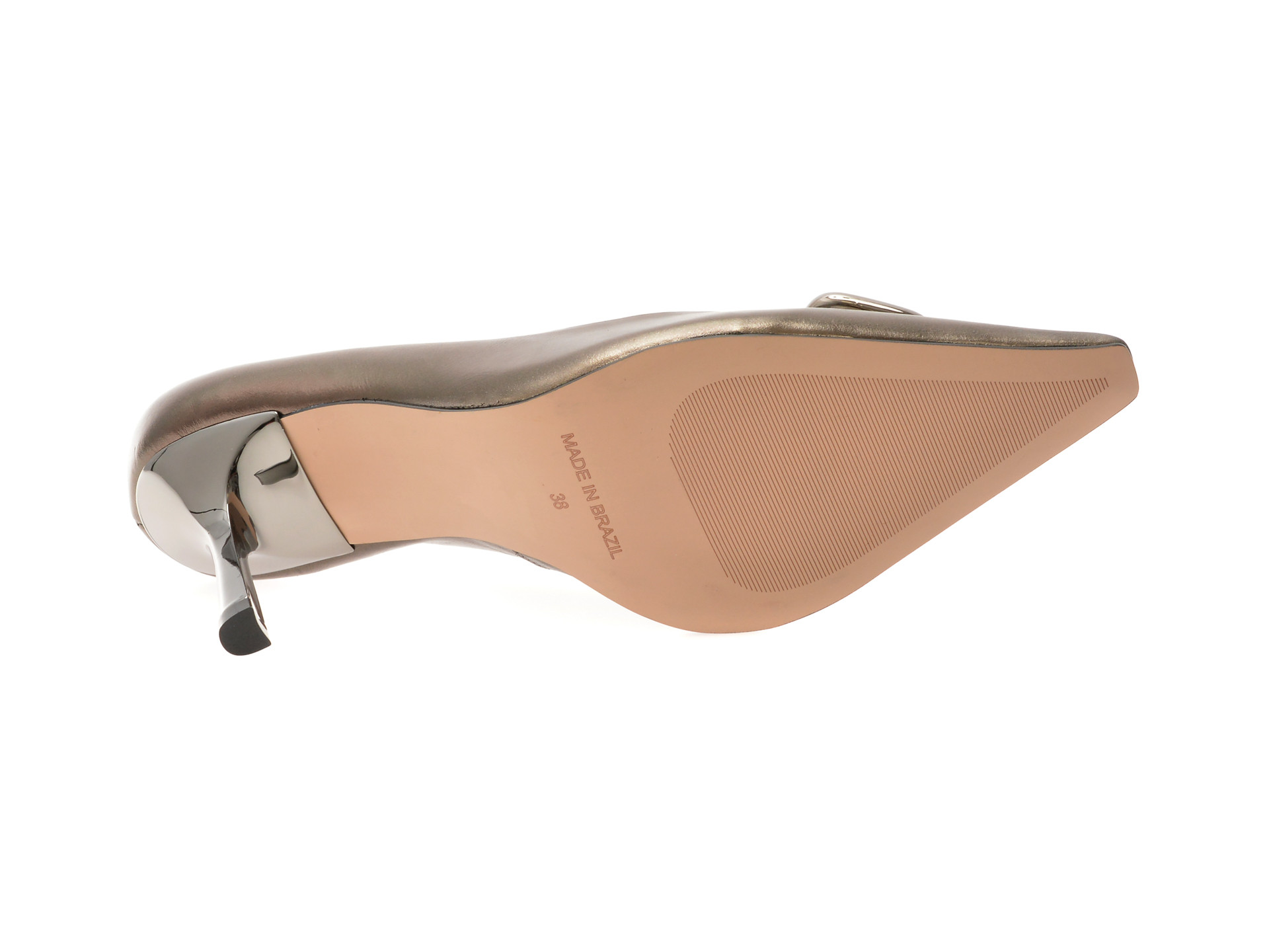 Pantofi eleganti EPICA argintii, 1175878, din piele naturala