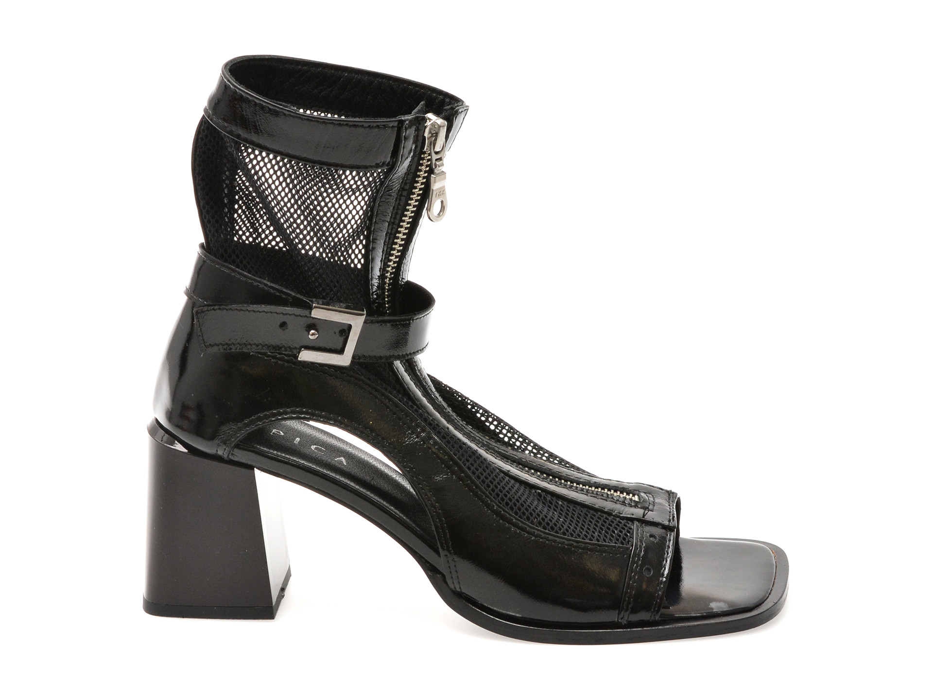 Sandale EPICA negre, 1154, din material textil