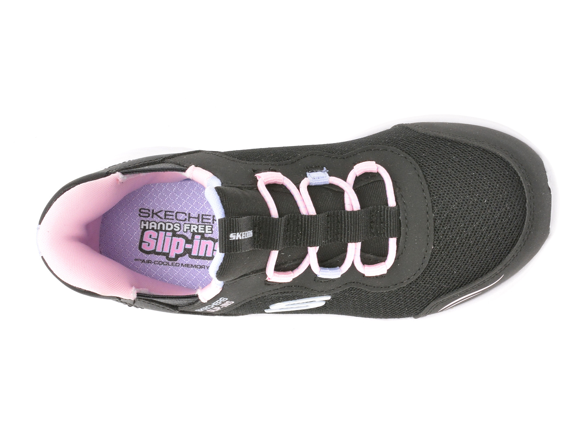 Pantofi sport SKECHERS negri, BOUNDER, din material textil