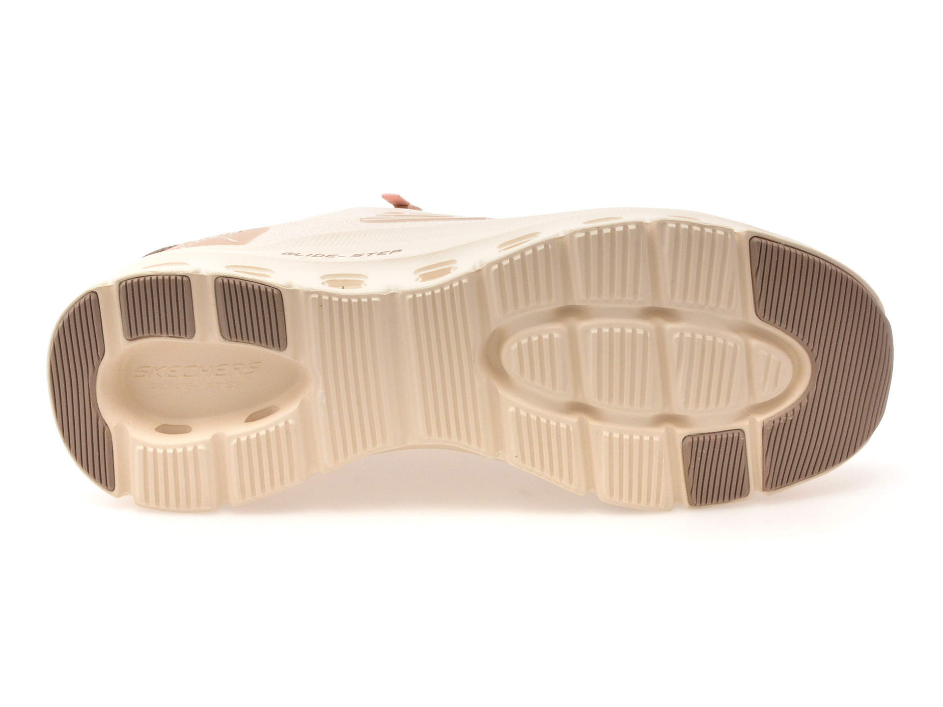 Pantofi sport SKECHERS nude, GLIDE-STEP PRO, din material textil