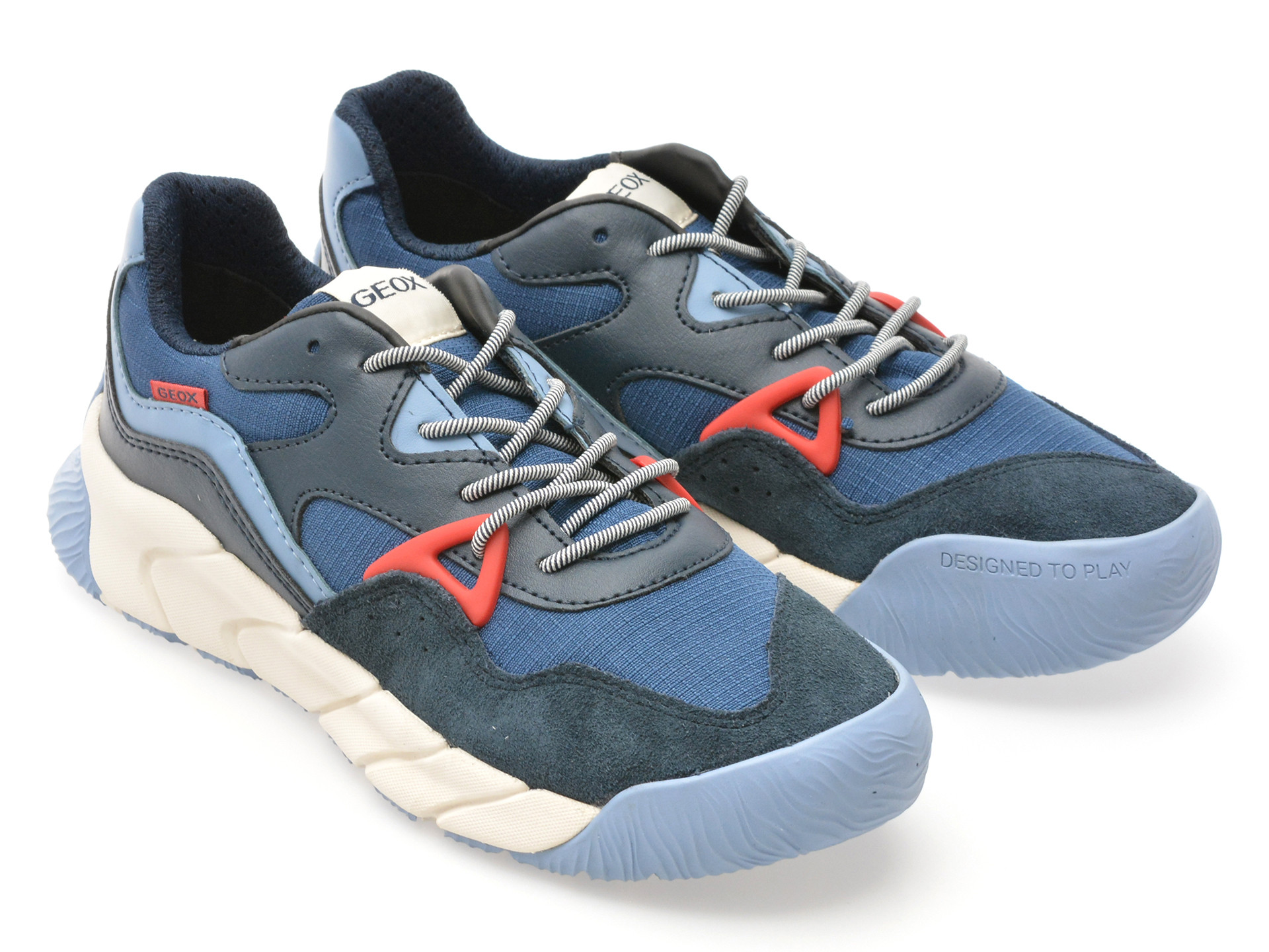 Pantofi sport GEOX albastri, J56NMA, din material textil