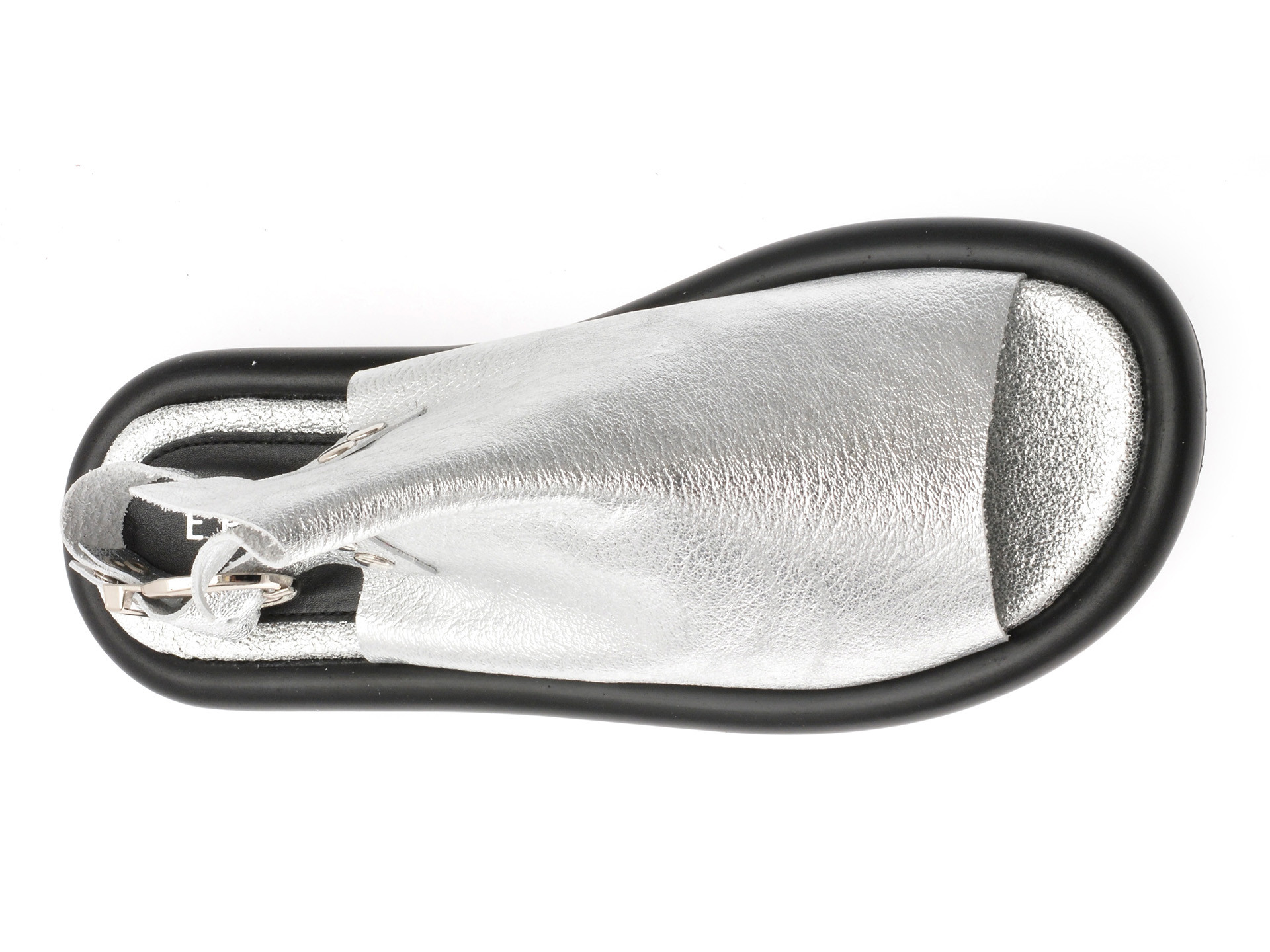 Sandale EPICA argintii, 3642337, din piele naturala