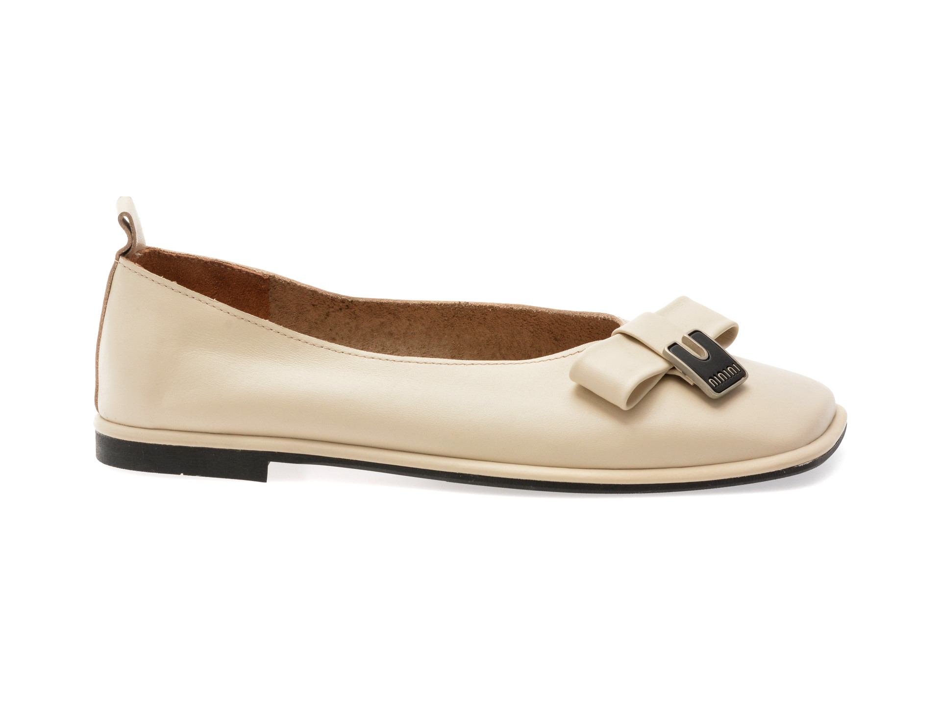 Balerini IMAGE bej, 574288, din piele naturala