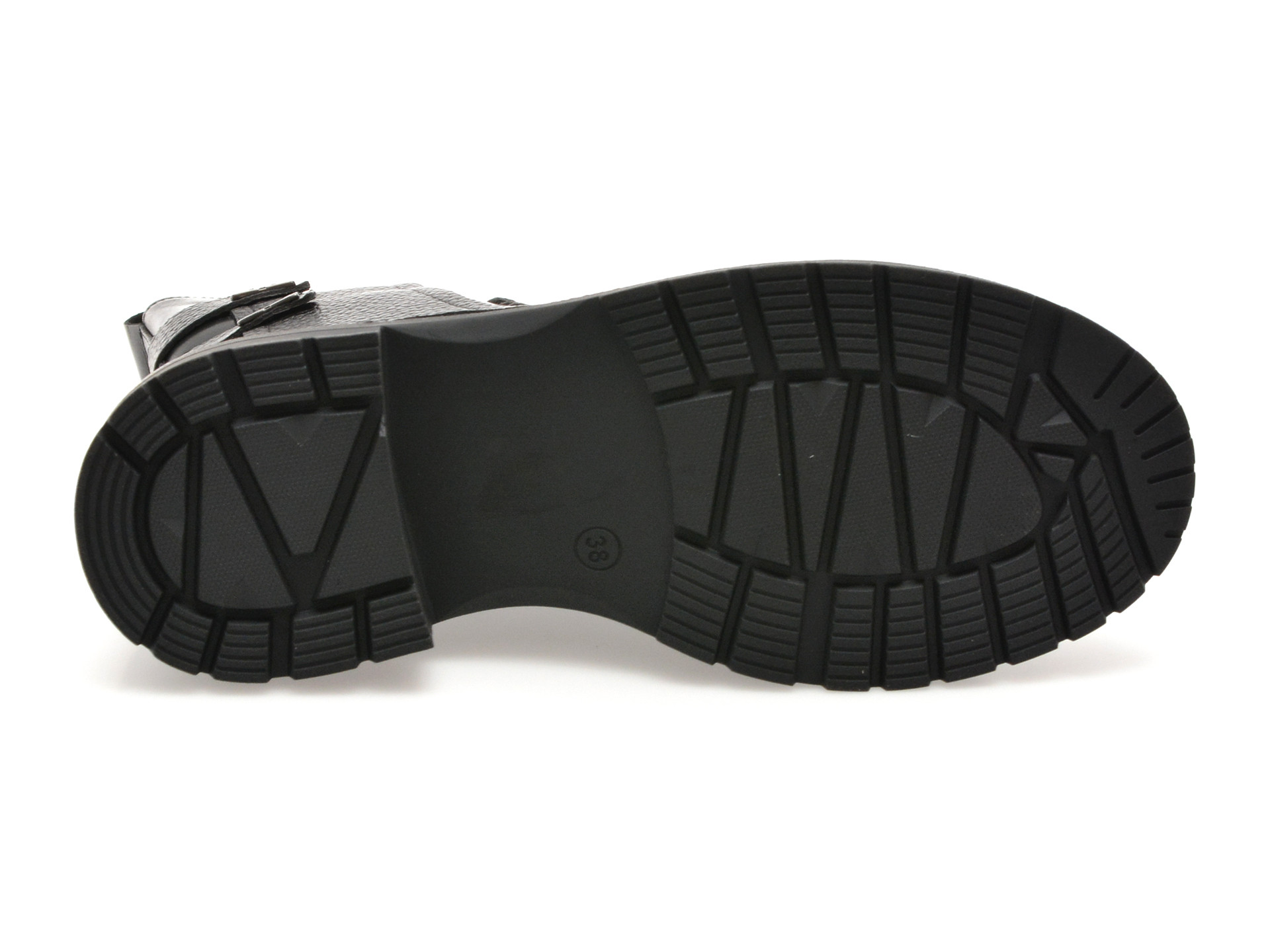 Bocanci IMAGE negri, 1504244, din piele naturala