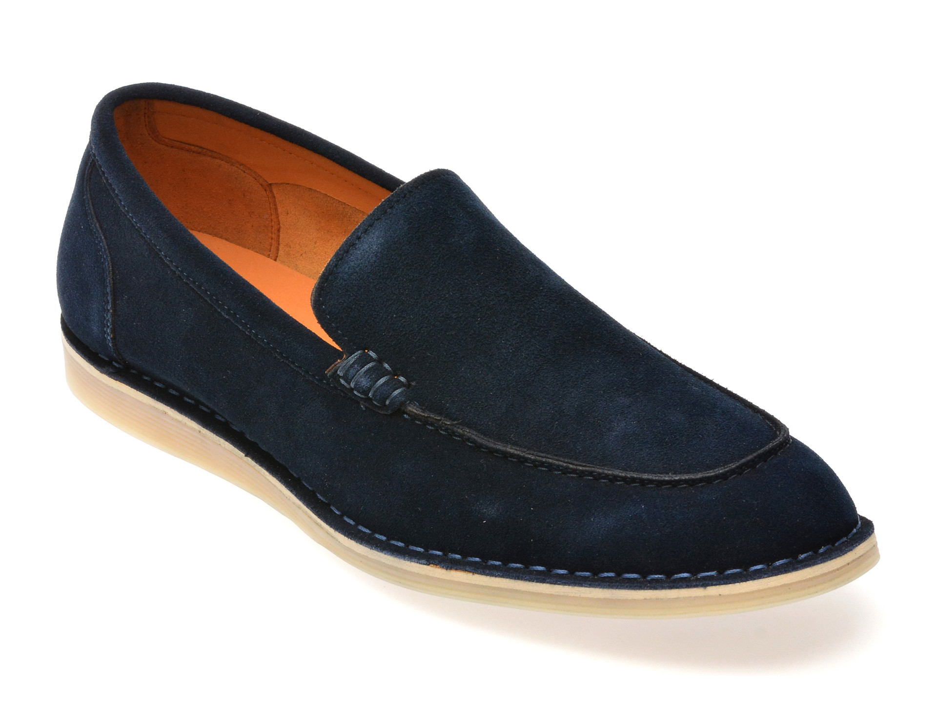 Mocasini EPICA bleumarin, B463G48, din piele intoarsa