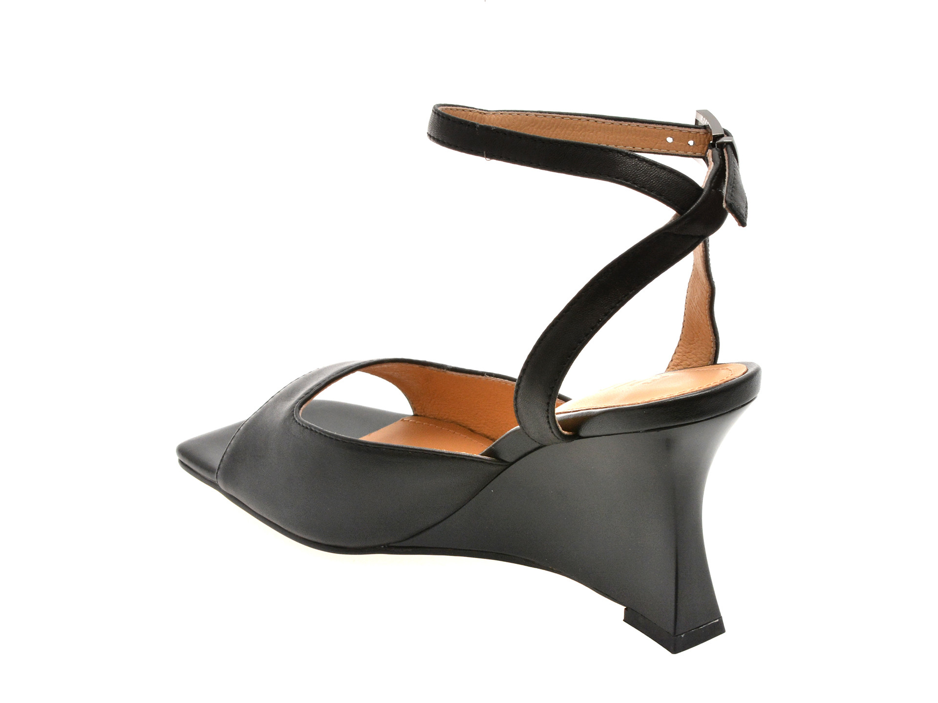 Sandale elegante EPICA negre, 4H1018, din piele naturala