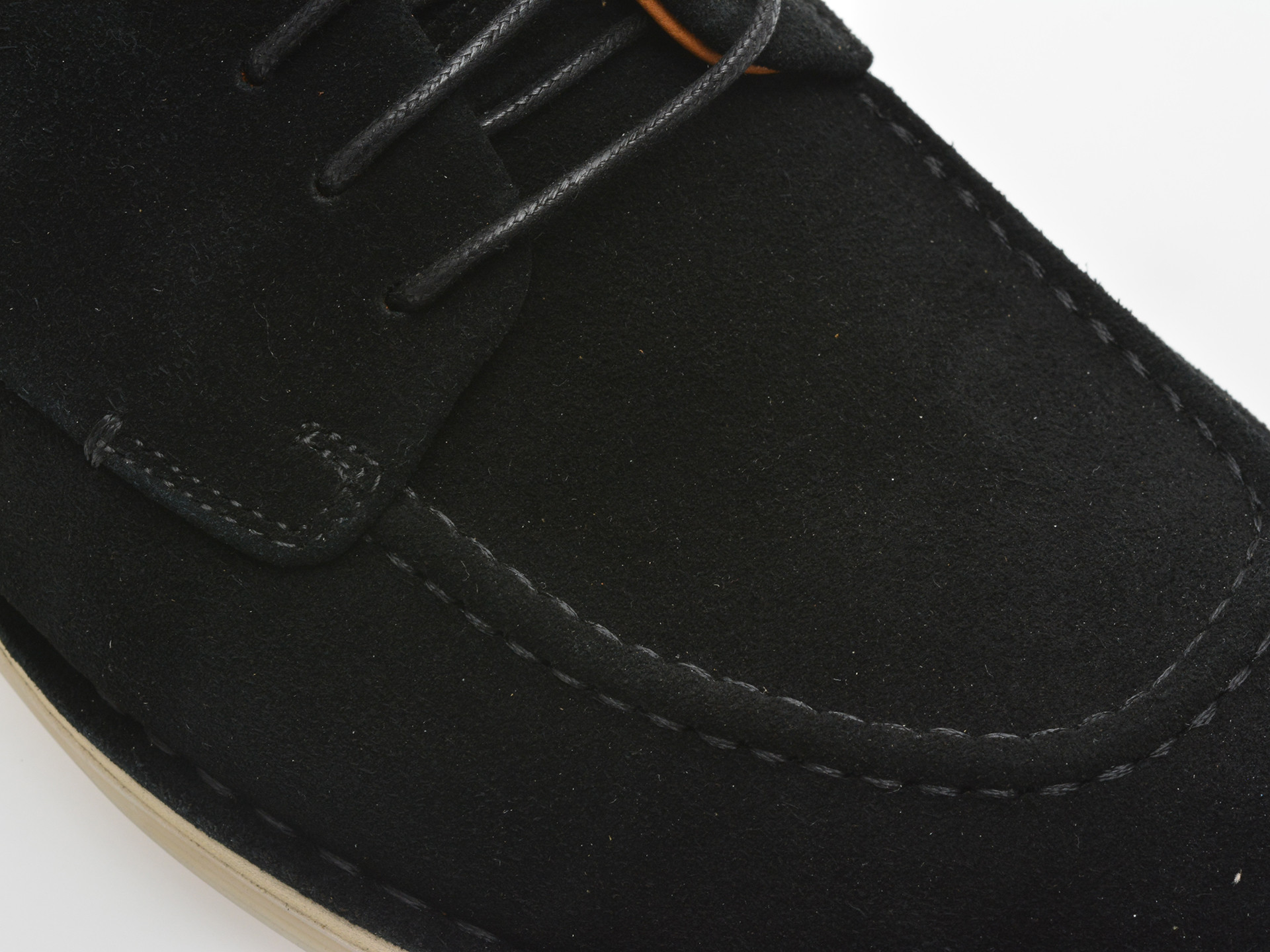 Pantofi EPICA negri, B463, din piele intoarsa