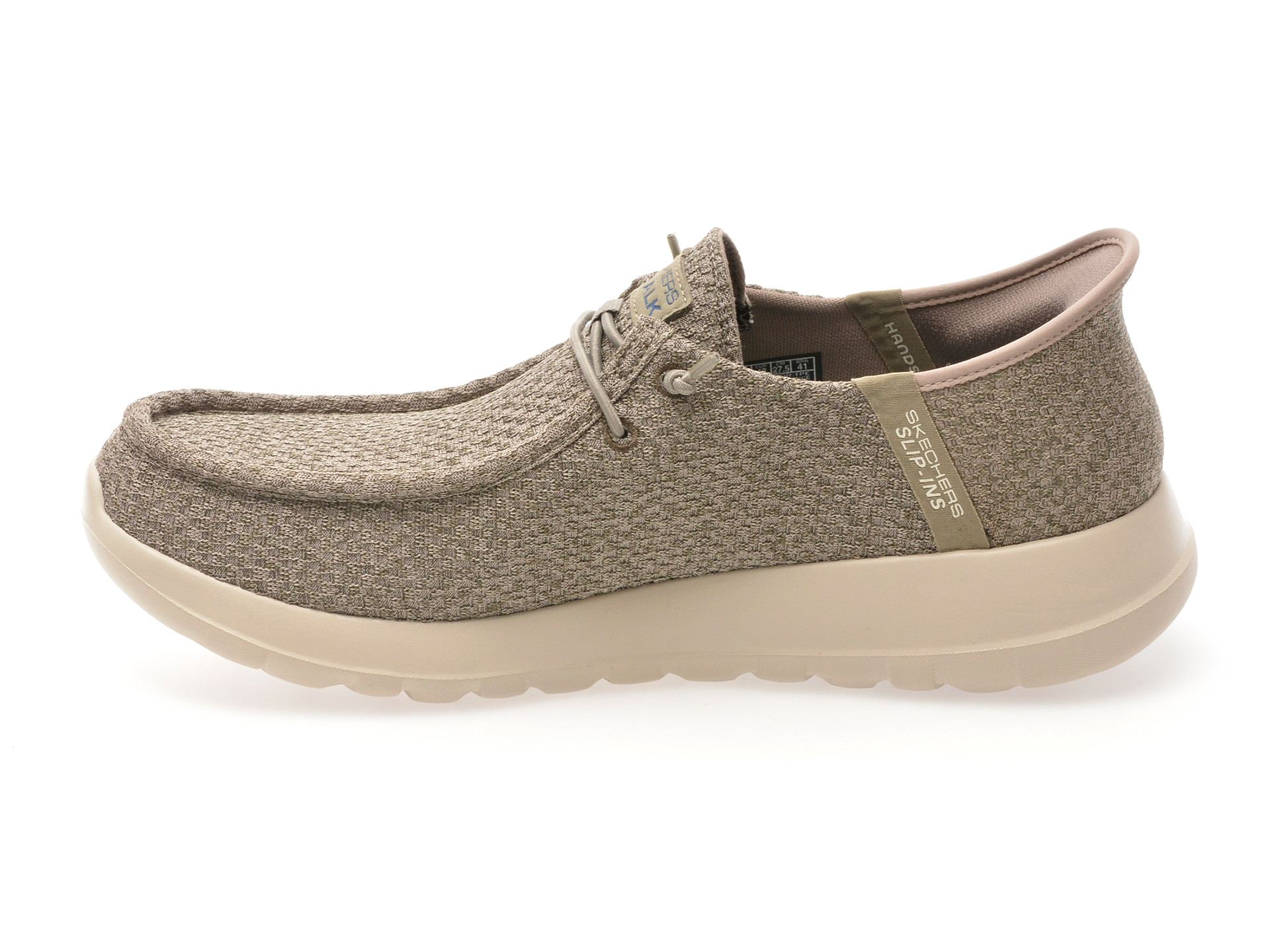 Mocasini SKECHERS gri, GO WALK MAX, din material textil