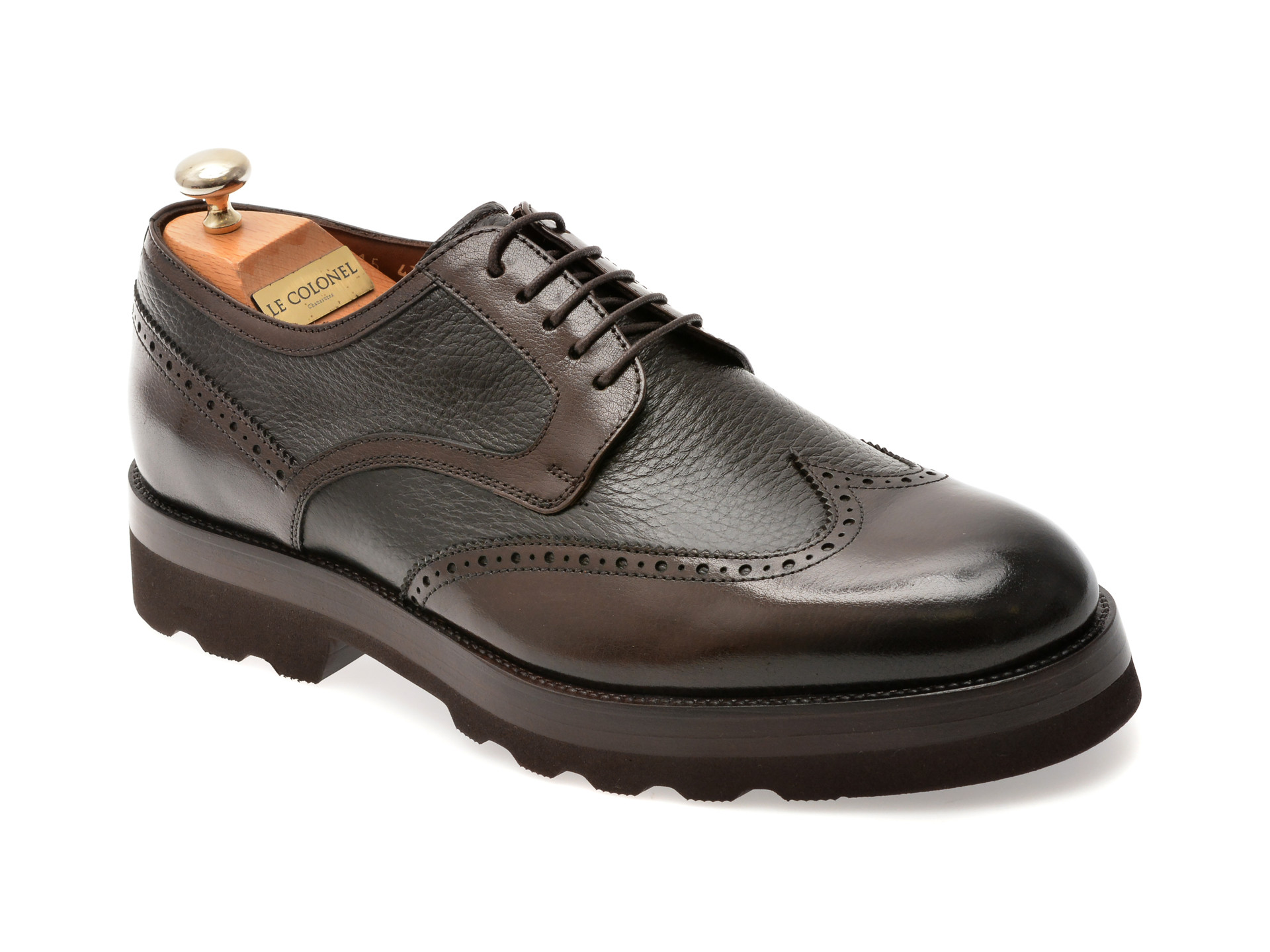 Pantofi eleganti LE COLONEL maro, 49115, din piele naturala