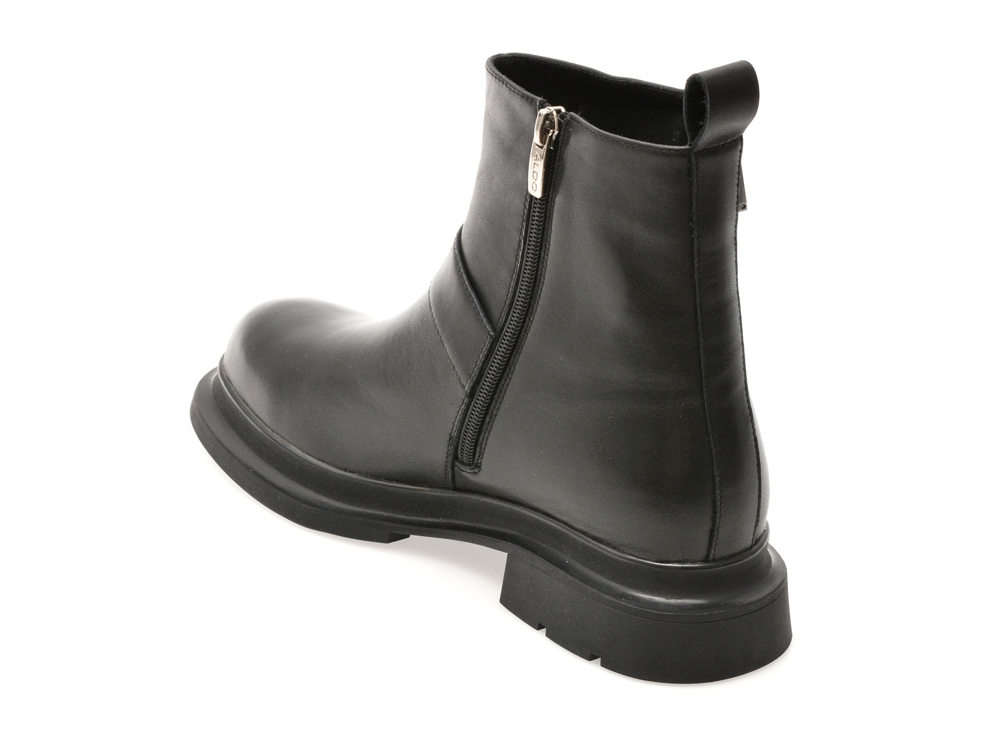 Ghete ALDO negre, D525, din piele naturala