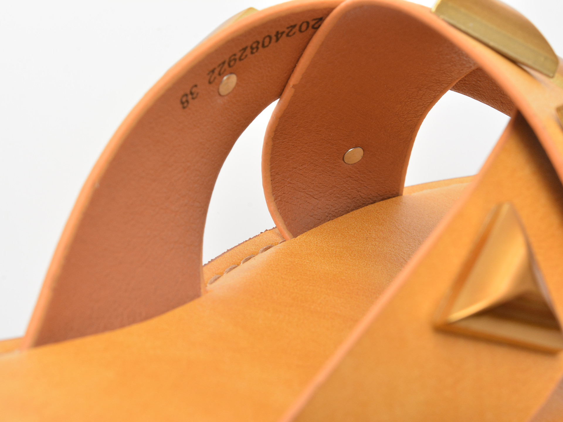 Papuci EPICA galbeni, 82922, din piele ecologica