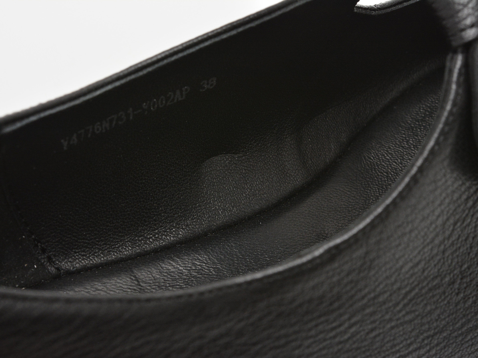 Pantofi EPICA negri, N731, din piele naturala