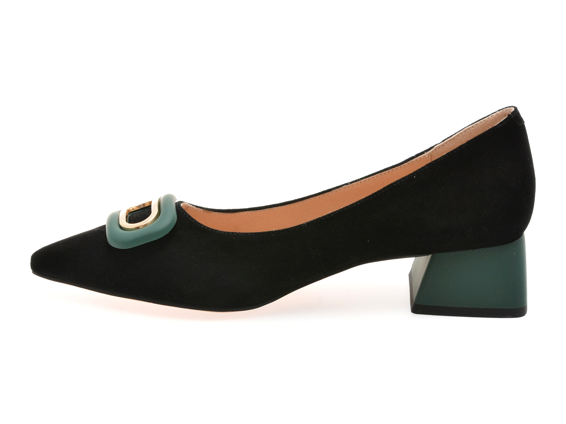 Pantofi EPICA negri, 31190, din piele intoarsa