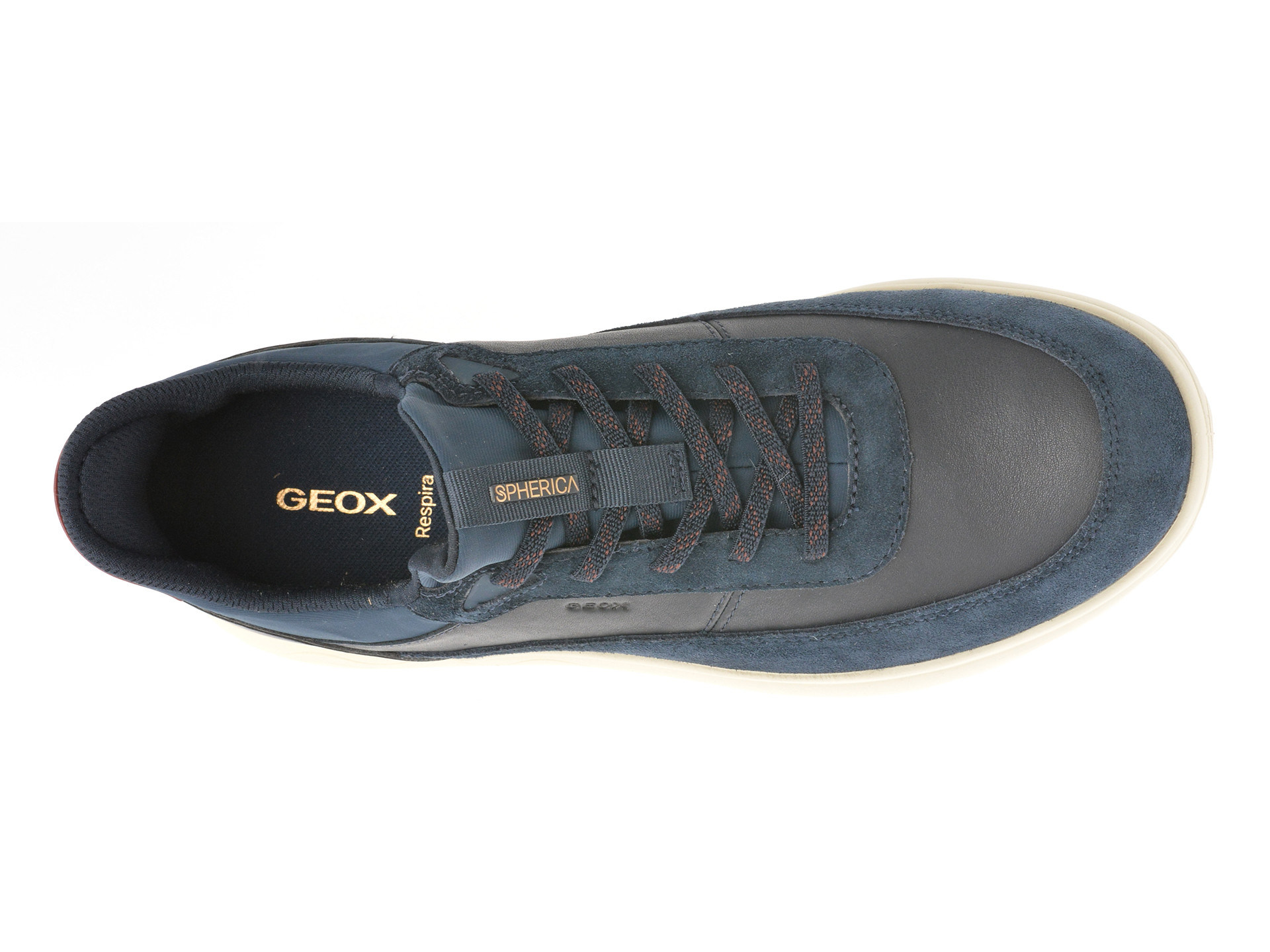 Pantofi sport GEOX bleumarin, U56MPA, din piele naturala