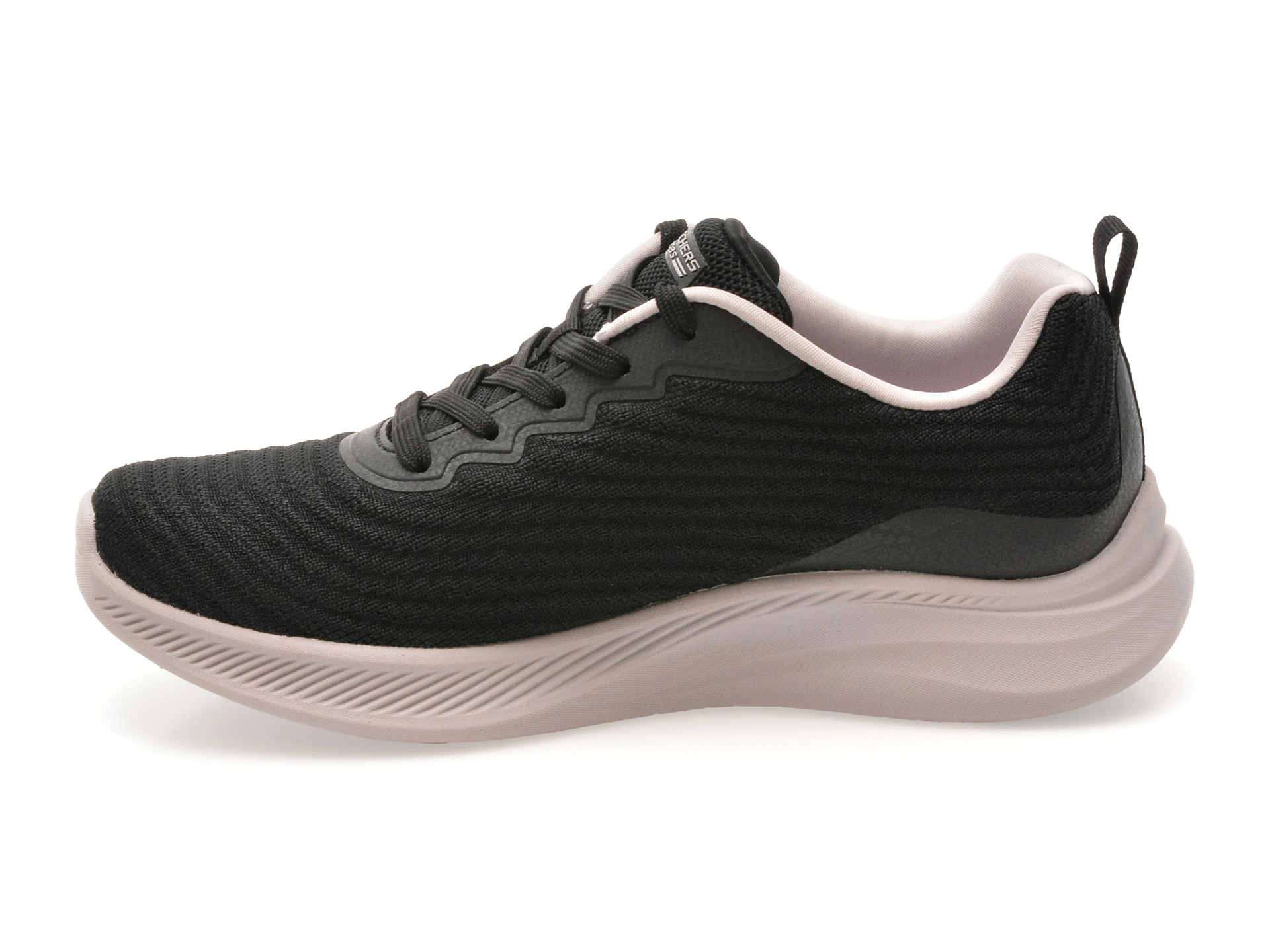 Pantofi sport SKECHERS negri, BOBS MODA FLEX, din material textil