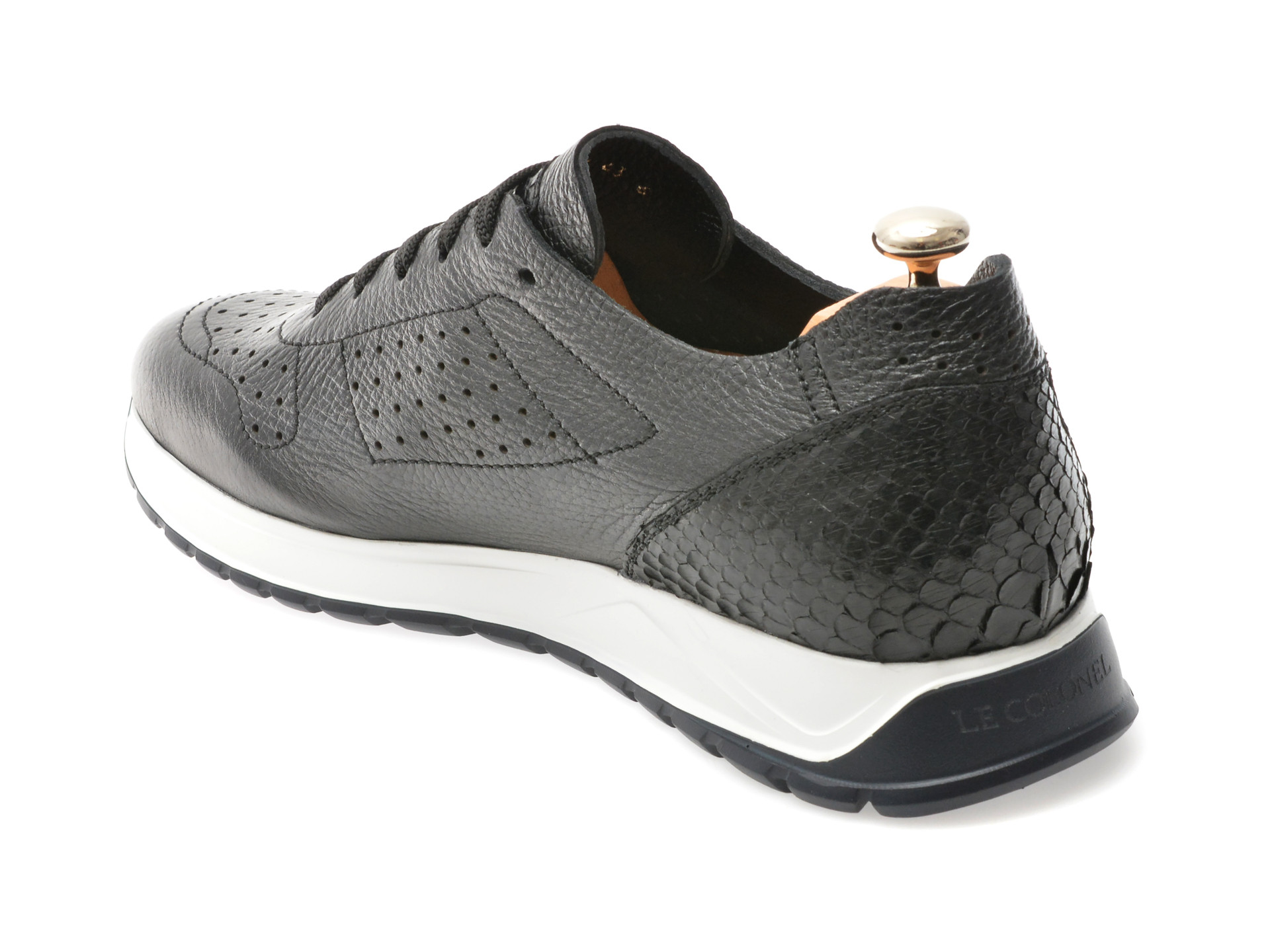 Pantofi LE COLONEL negri, 48901, din piele naturala