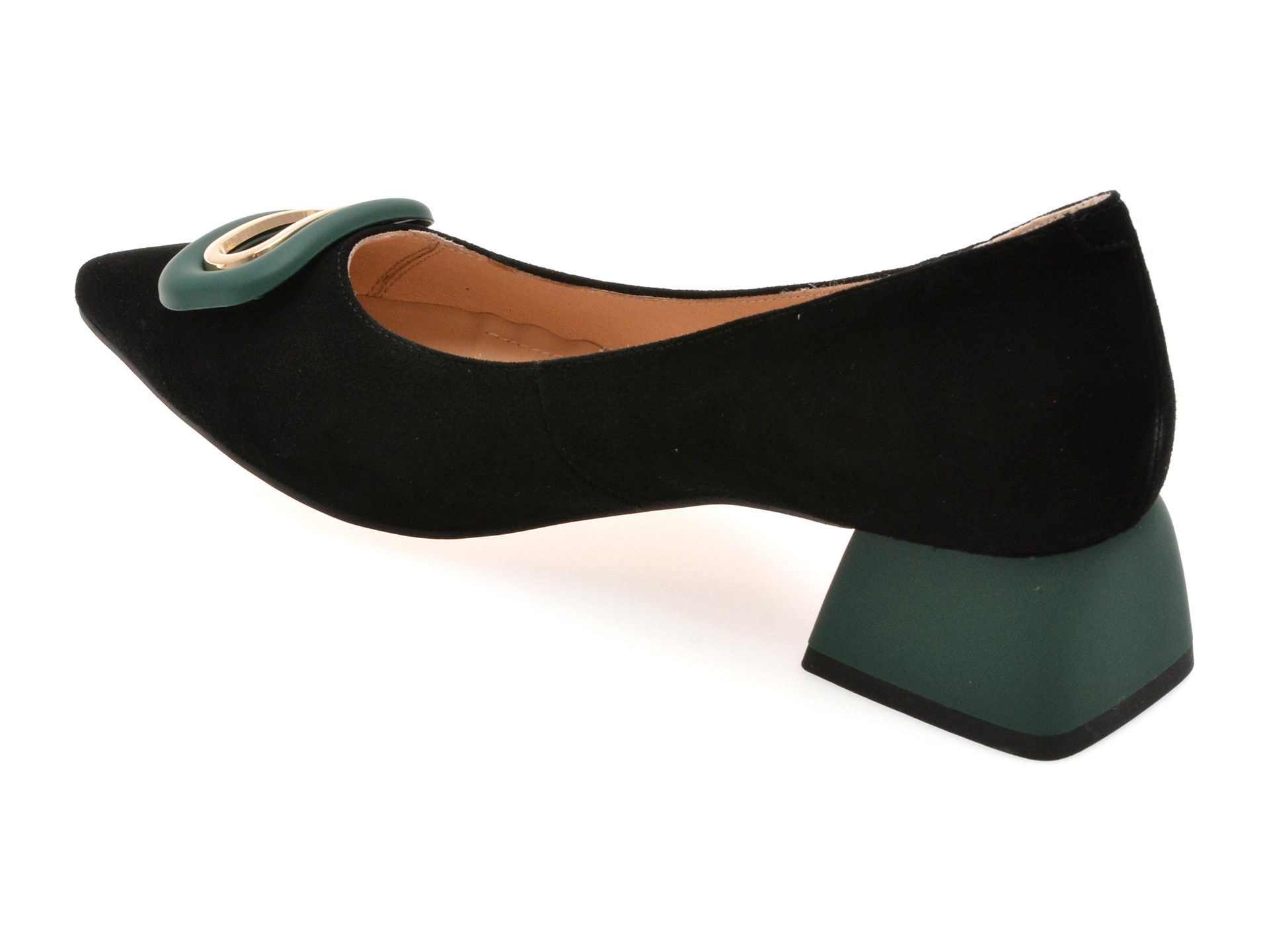 Pantofi EPICA negri, 31190, din piele intoarsa