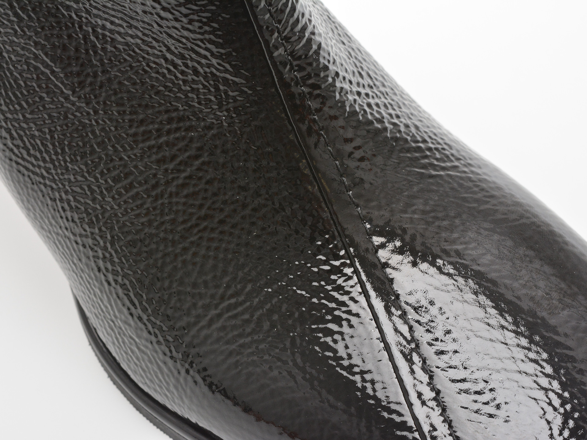 Ghete EPICA negre, 2771039, din piele naturala lacuita