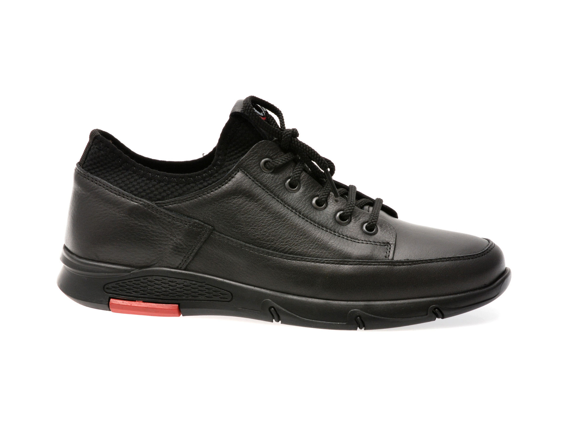 Pantofi sport OTTER negri, CASPER 11, din piele naturala