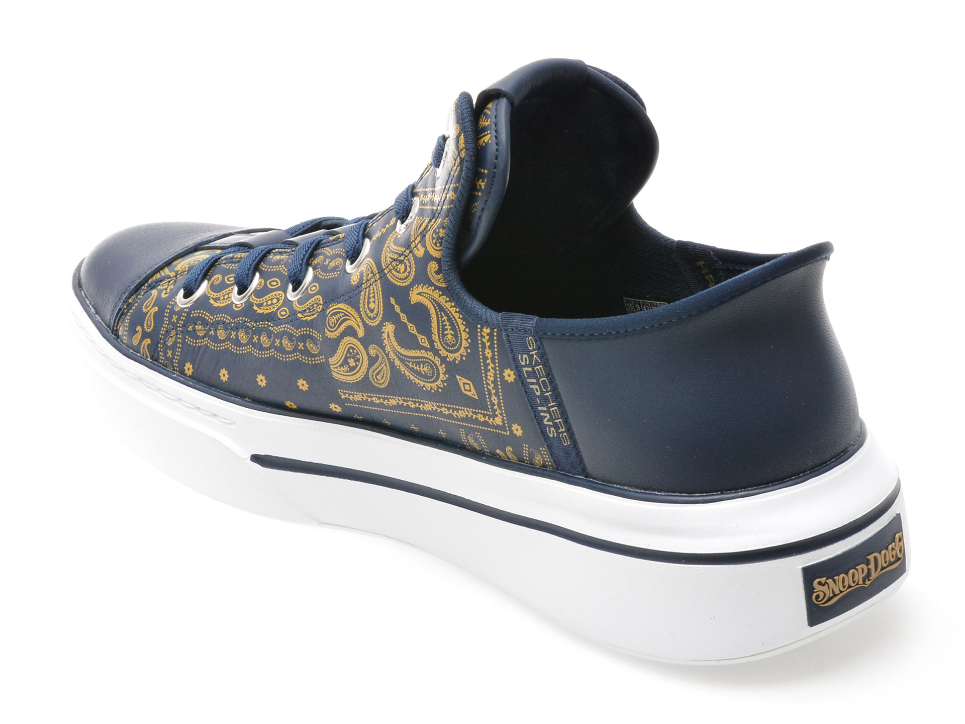 Pantofi sport SKECHERS bleumarin, SNOOP ONE, din piele naturala