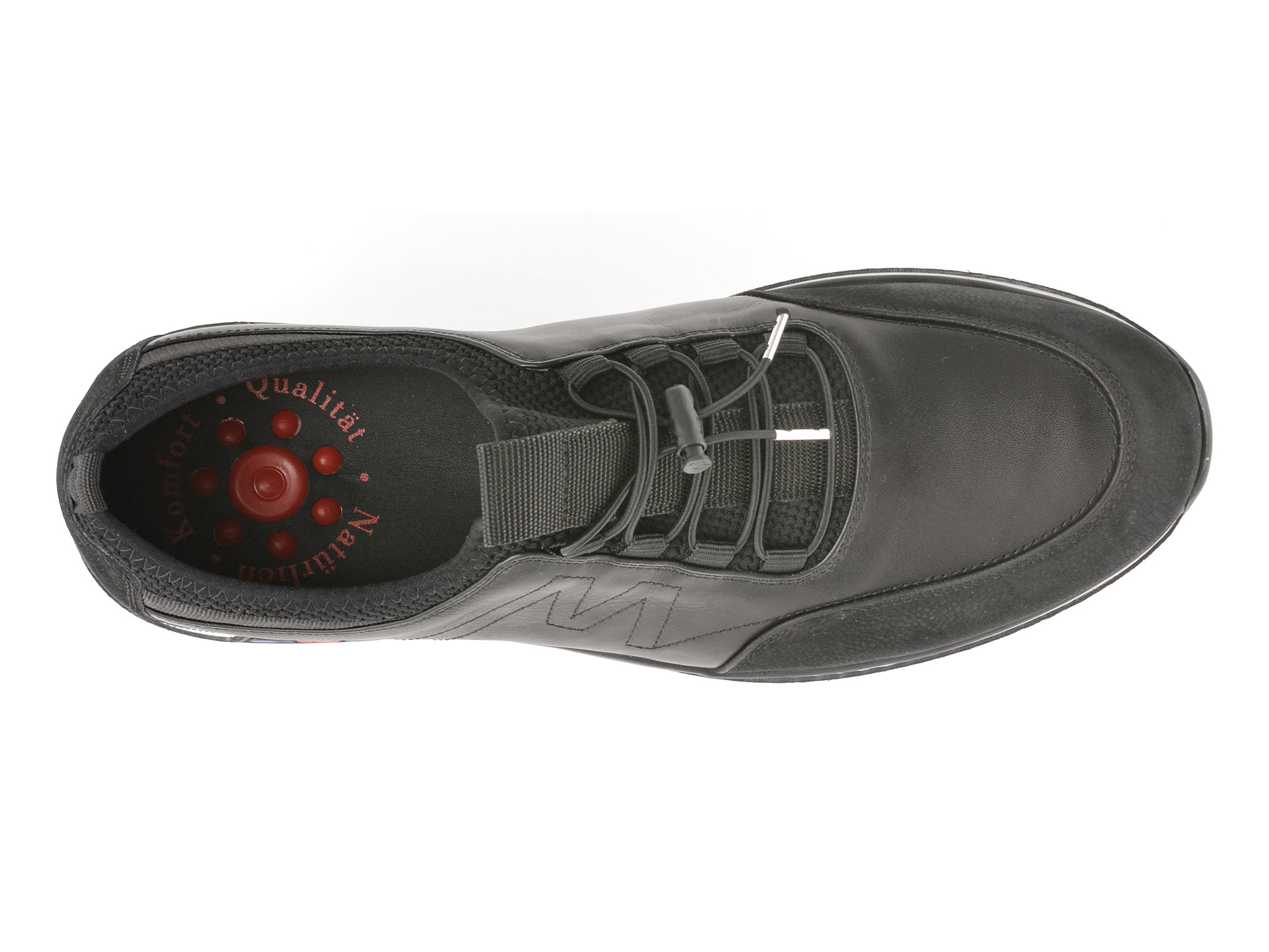 Pantofi sport OTTER negri, 1393, din piele naturala