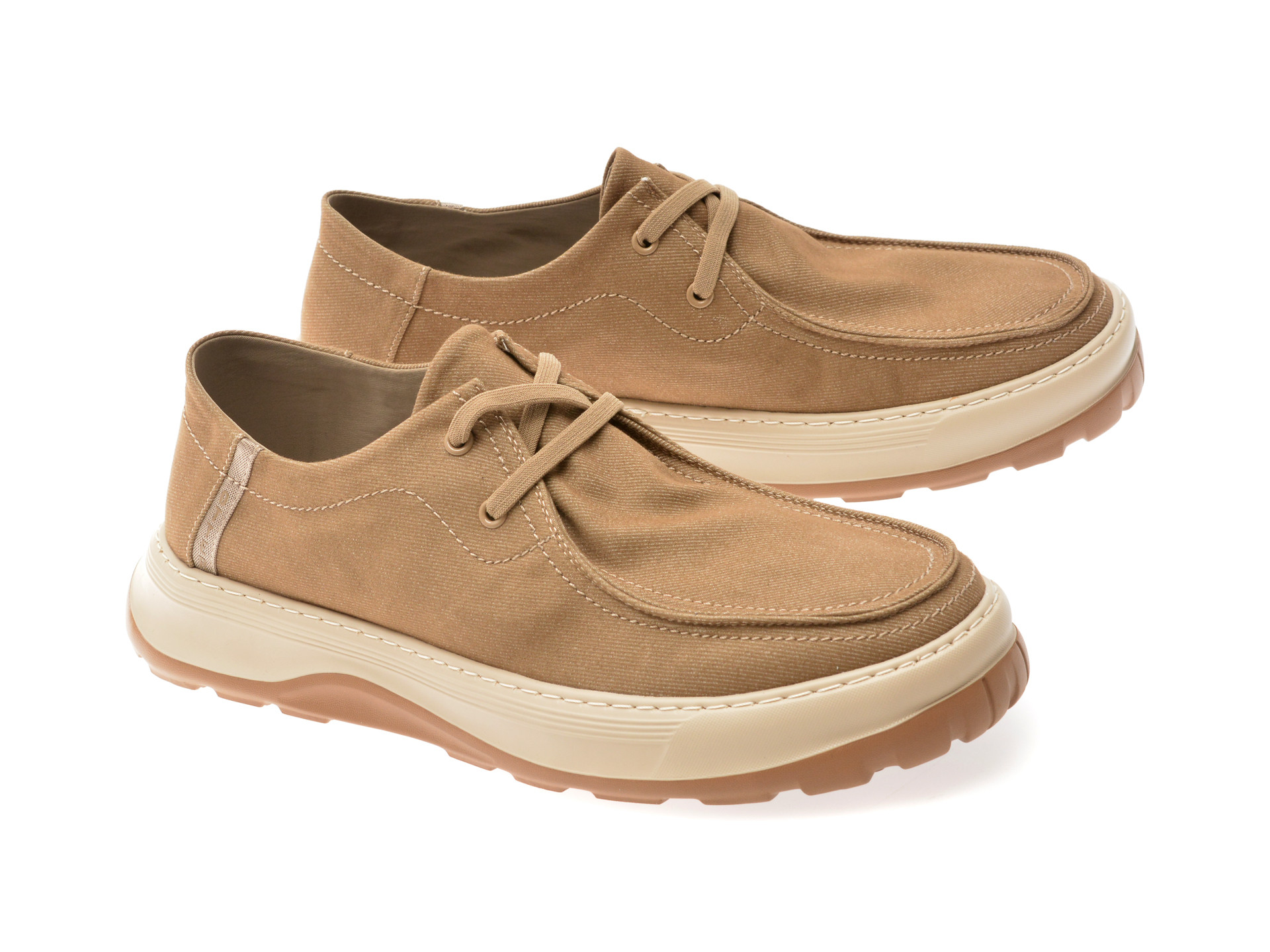 Mocasini OTTER gri, 516001, din material textil