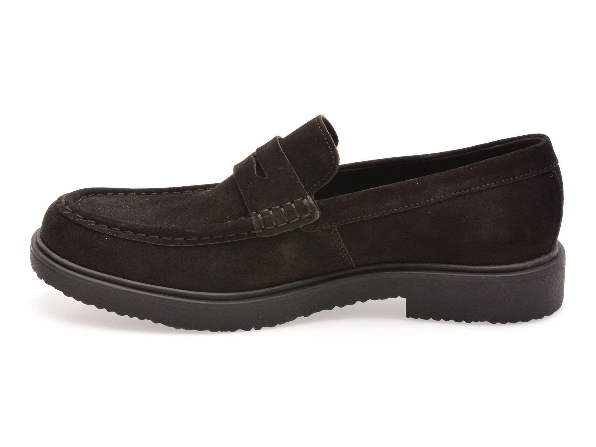 Mocasini GEOX maro, U56H9C, din piele intoarsa