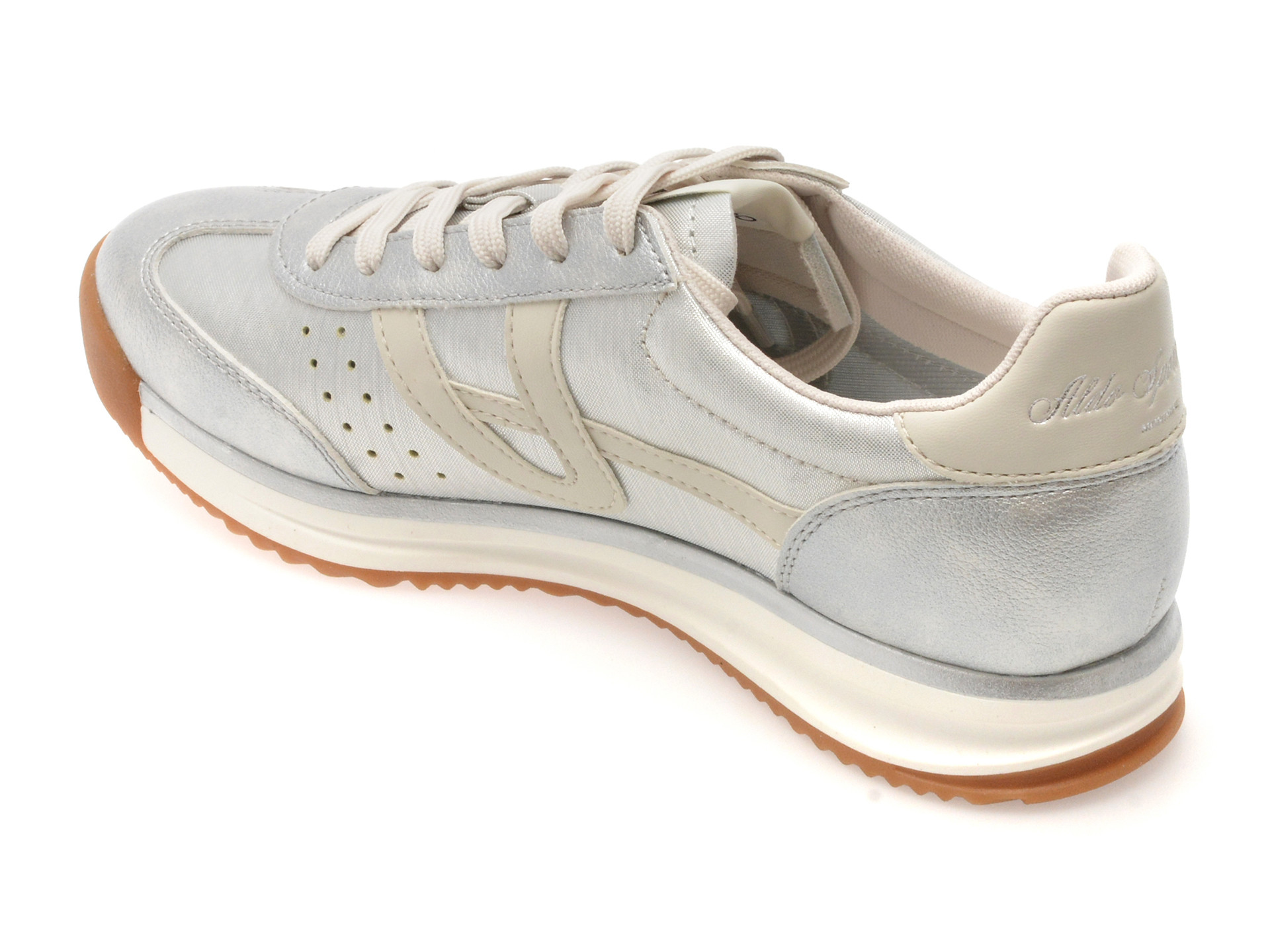 Pantofi sport ALDO argintii, STEPCOUNT 040, din material textil