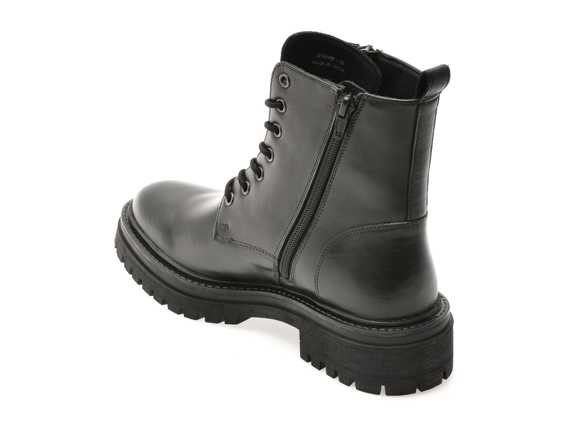 Bocanci GEOX negri, D16HRF, din piele naturala