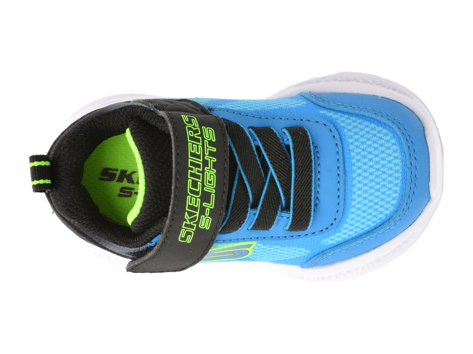 Pantofi sport SKECHERS albastri, METEOR-LIGHTS, din material textil