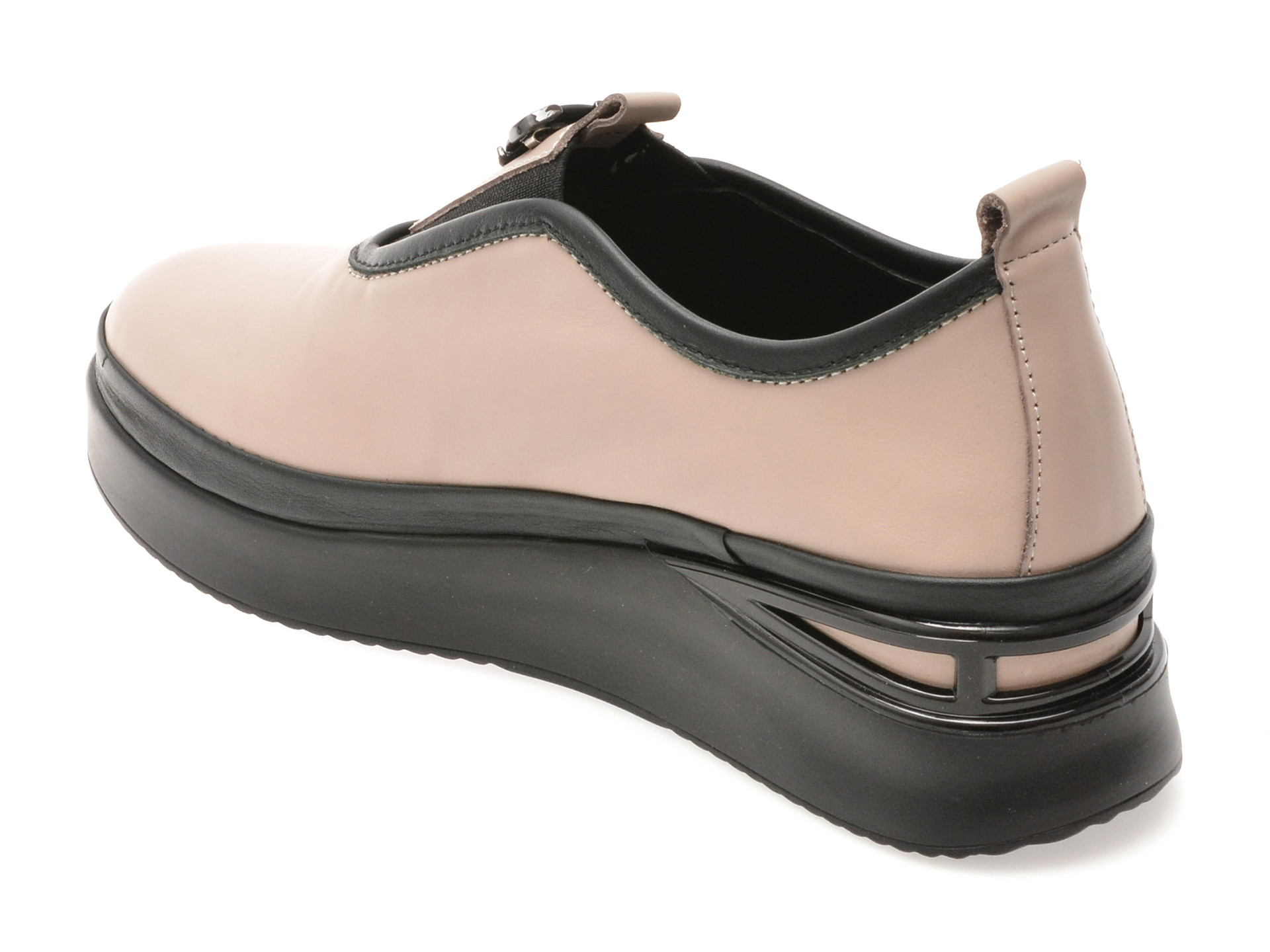 Pantofi IMAGE gri, 1061931, din piele naturala