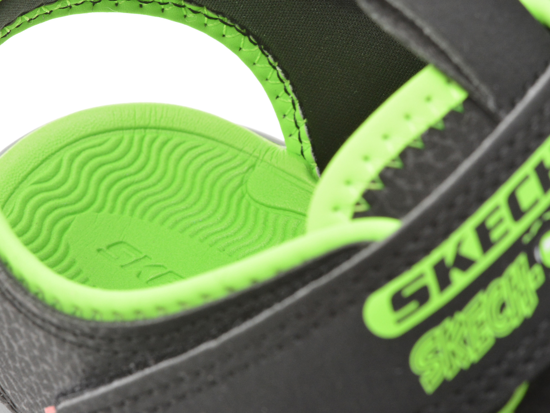 Pantofi sport SKECHERS negri, THERMO-SPLASH, din piele ecologica