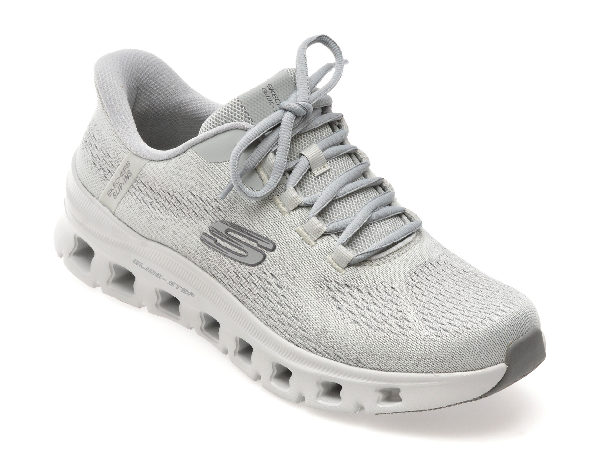 Pantofi sport SKECHERS gri, GLIDE-STEP PRO, din material textil