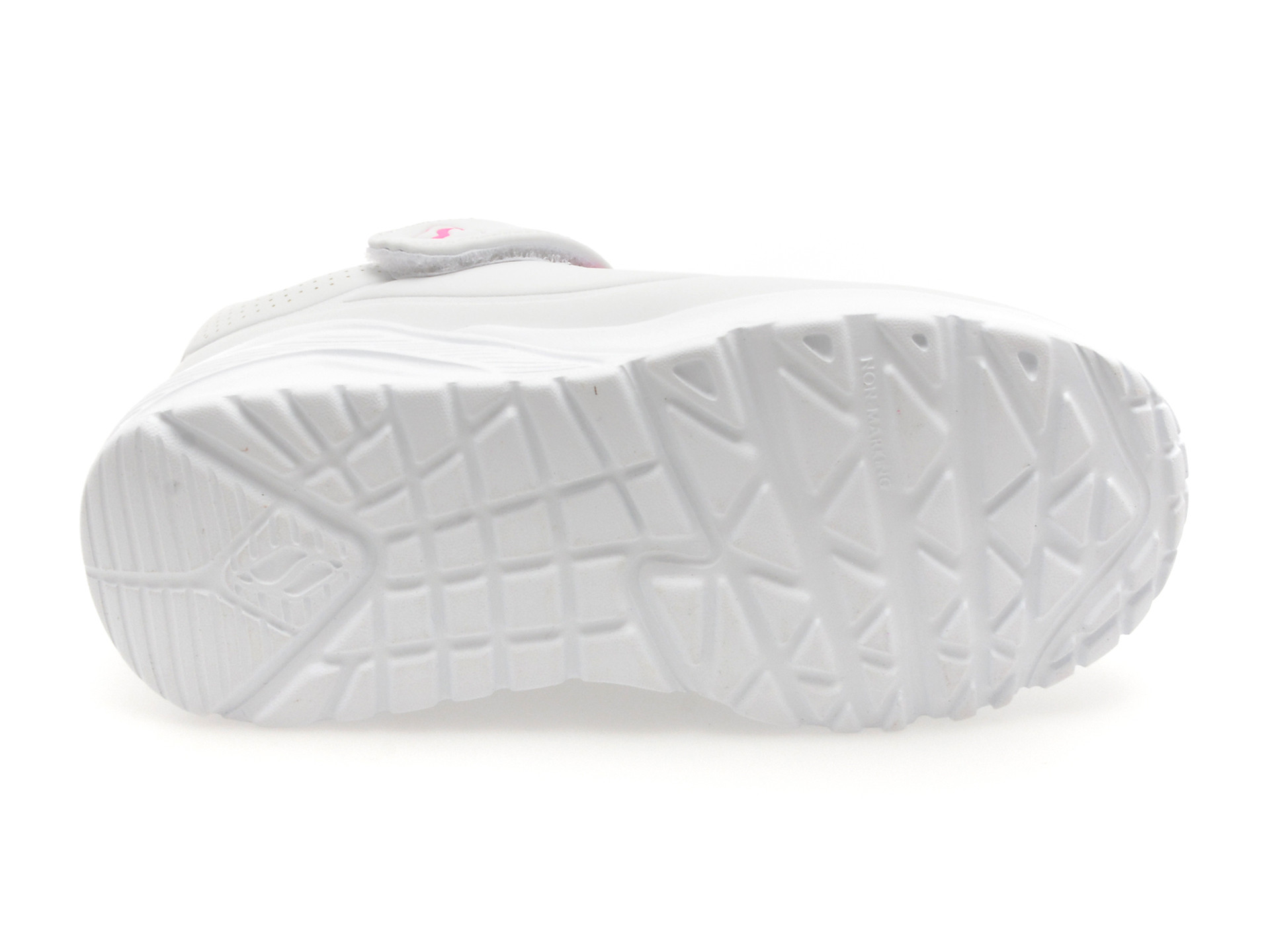 Pantofi sport SKECHERS albi, UNO LITE, din piele ecologica