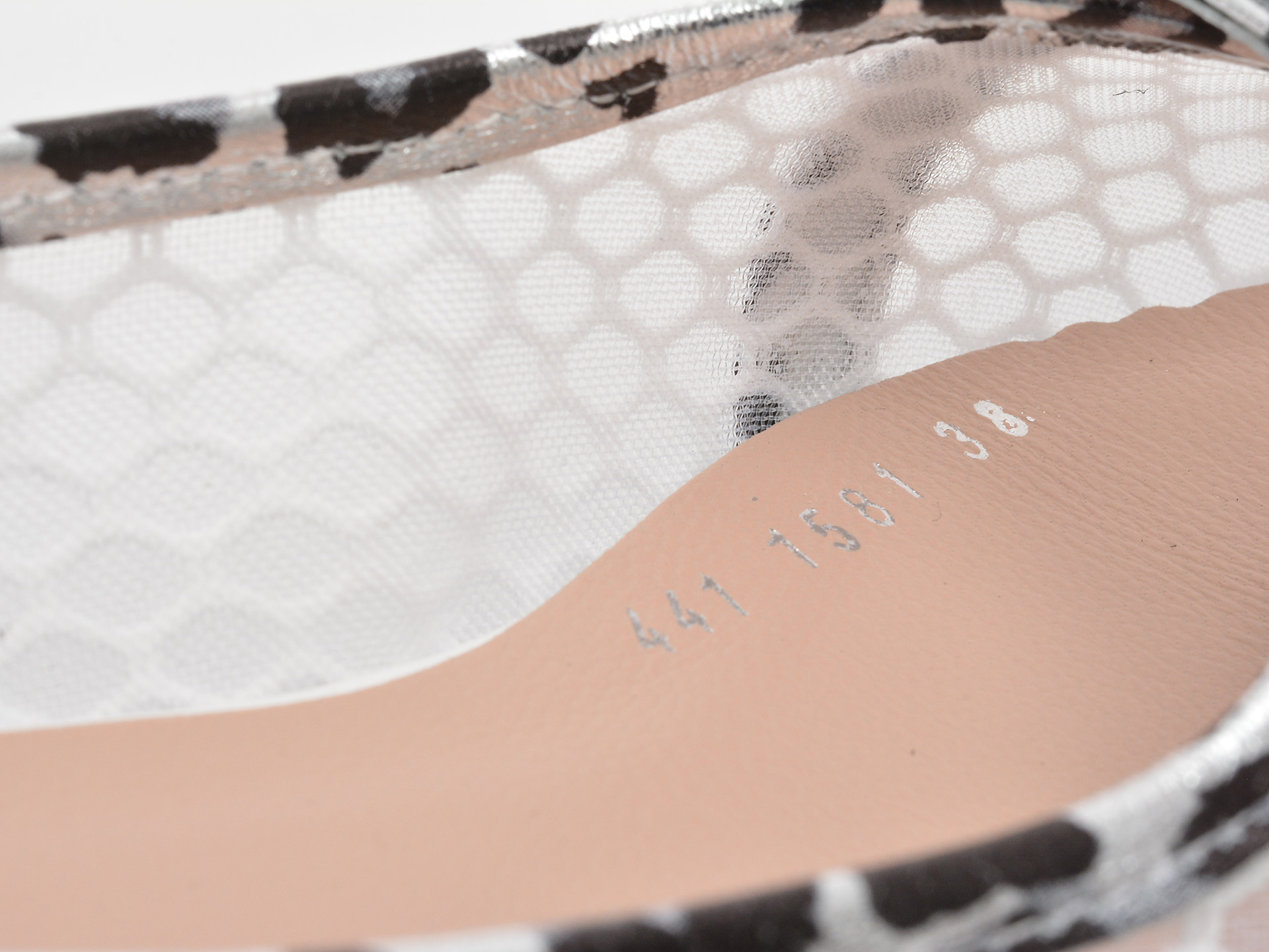 Balerini IMAGE albi, 4411581, din material textil