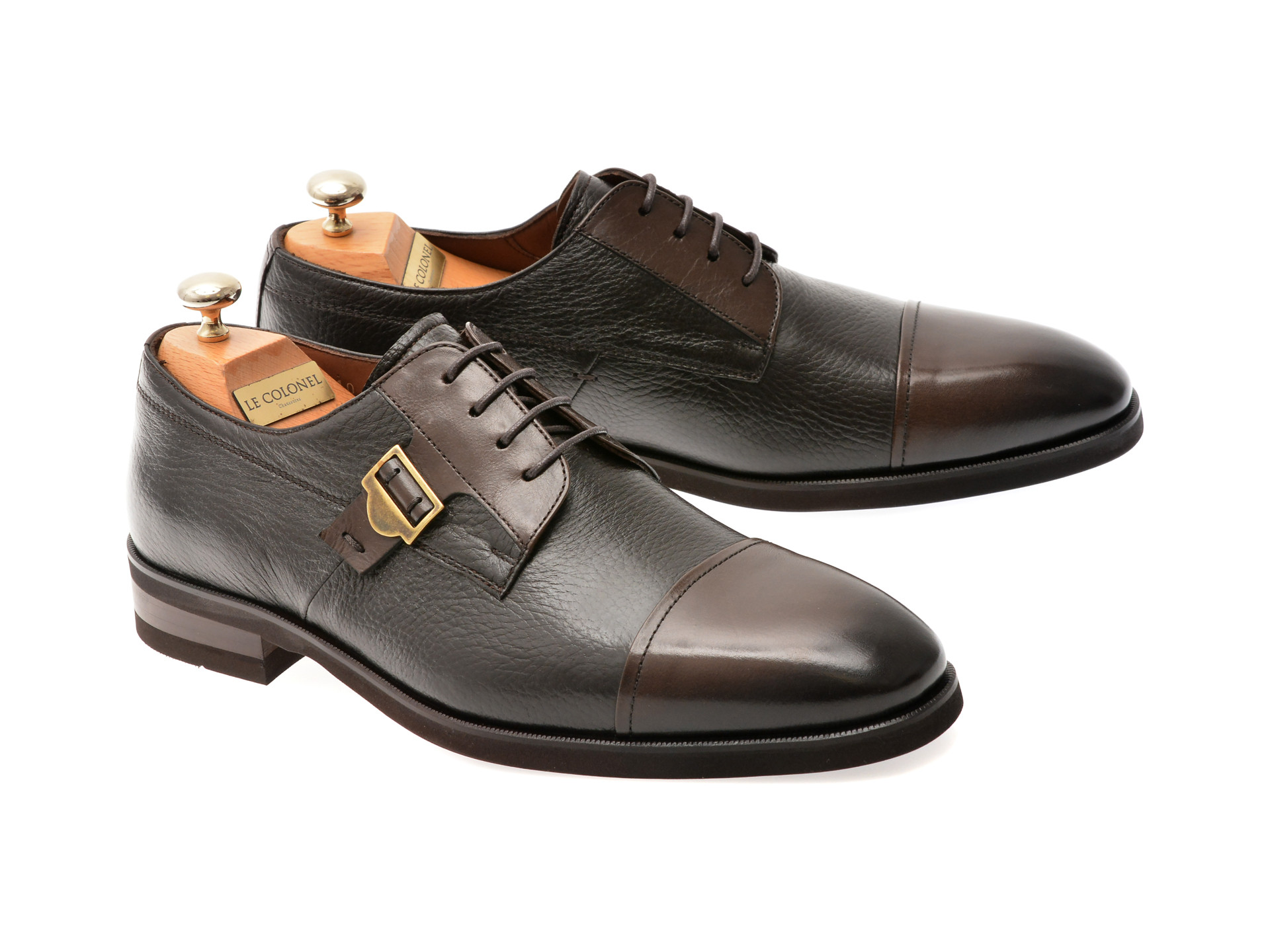 Pantofi eleganti LE COLONEL maro, 484110, din piele naturala