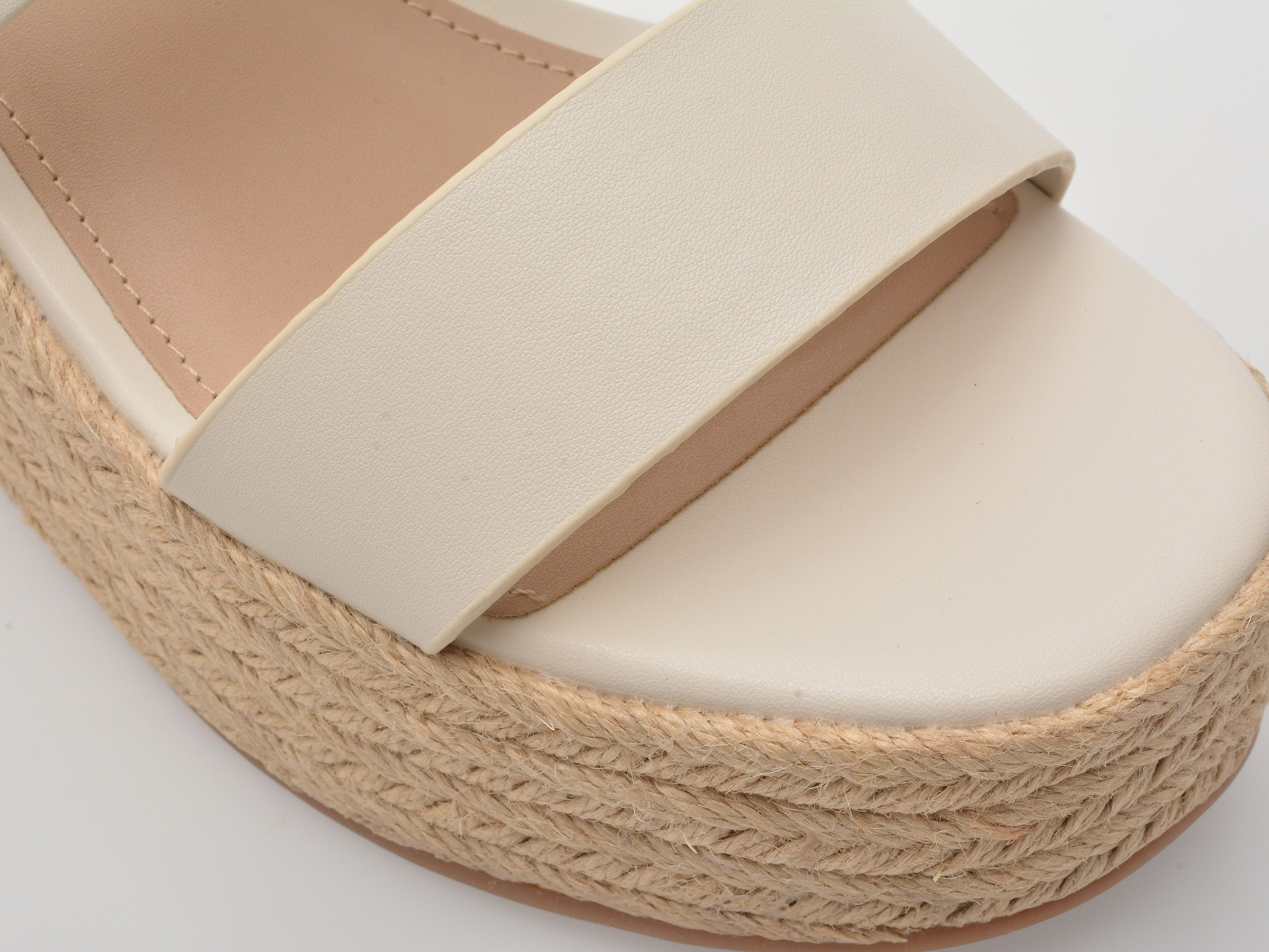 Sandale ALDO albe, KEONI 115, din piele ecologica