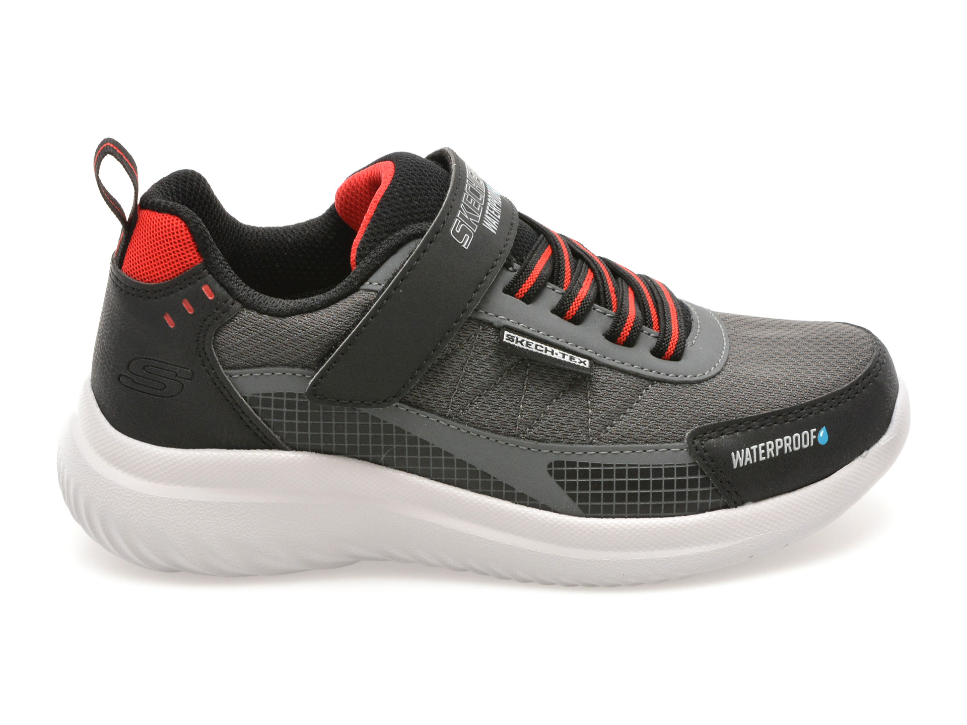 Pantofi sport SKECHERS negri, BOUNDER 2.0, din material textil
